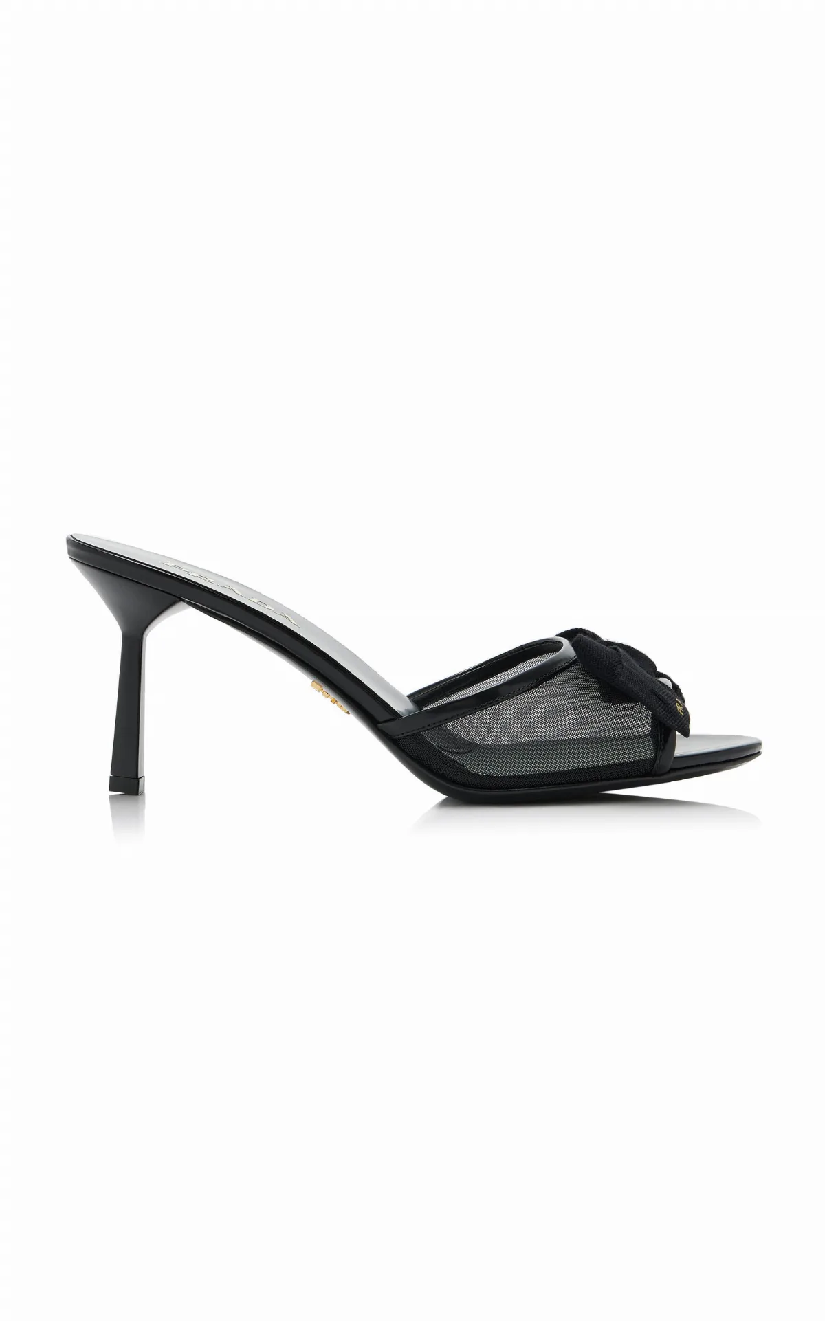 Bow-Detailed Mesh Mules by Prada