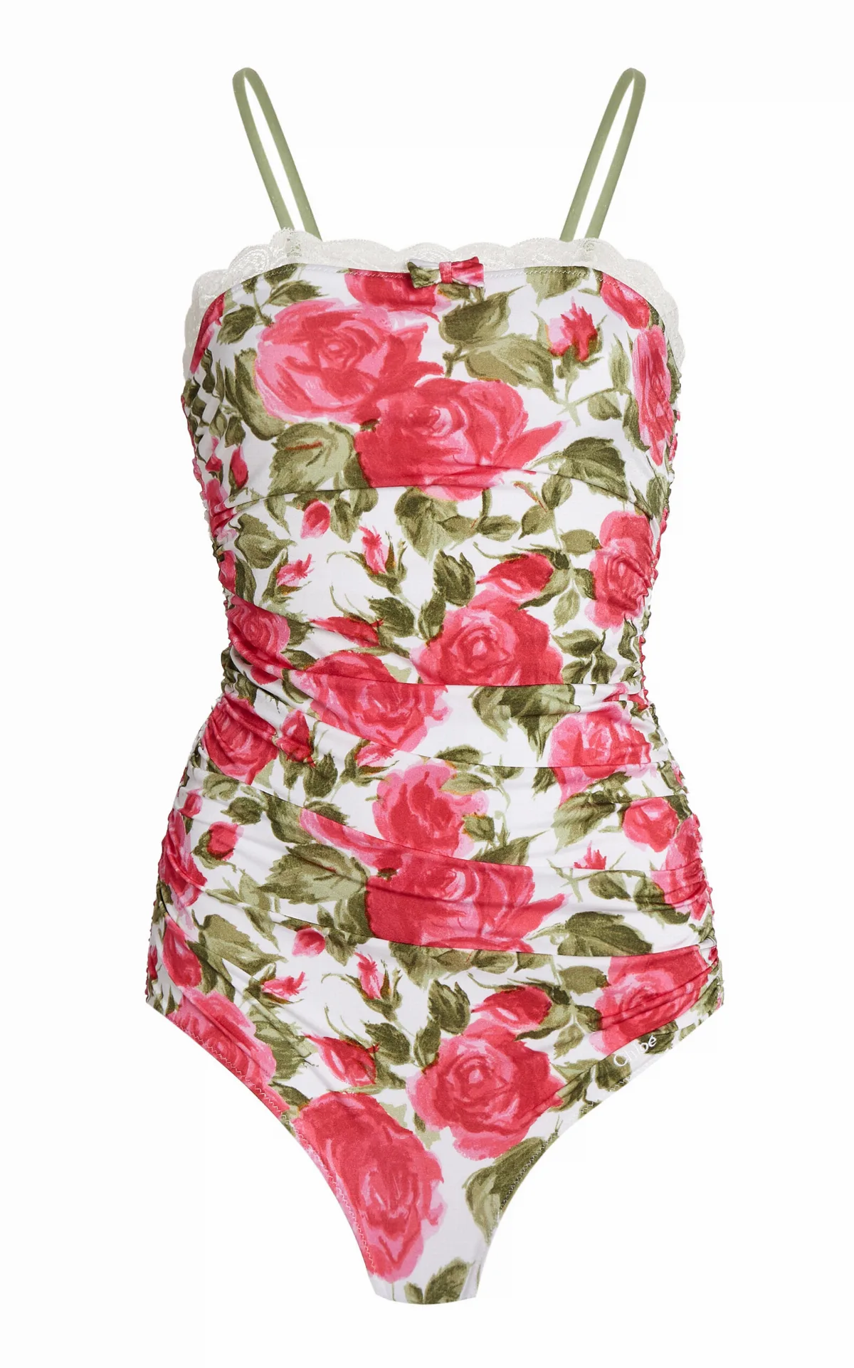 Printed Ruched One-Piece Swimsuit by Chloé