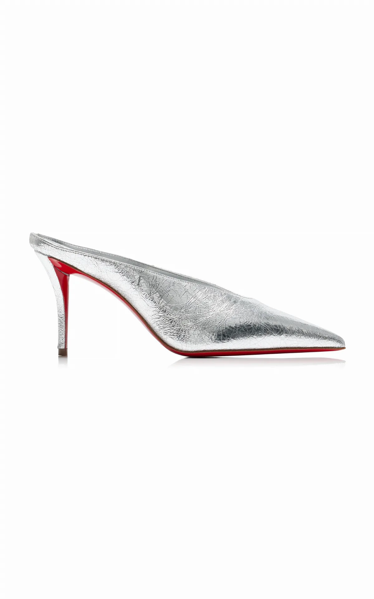 Miss Z 80mm Metallic Leather Mules by Christian Louboutin