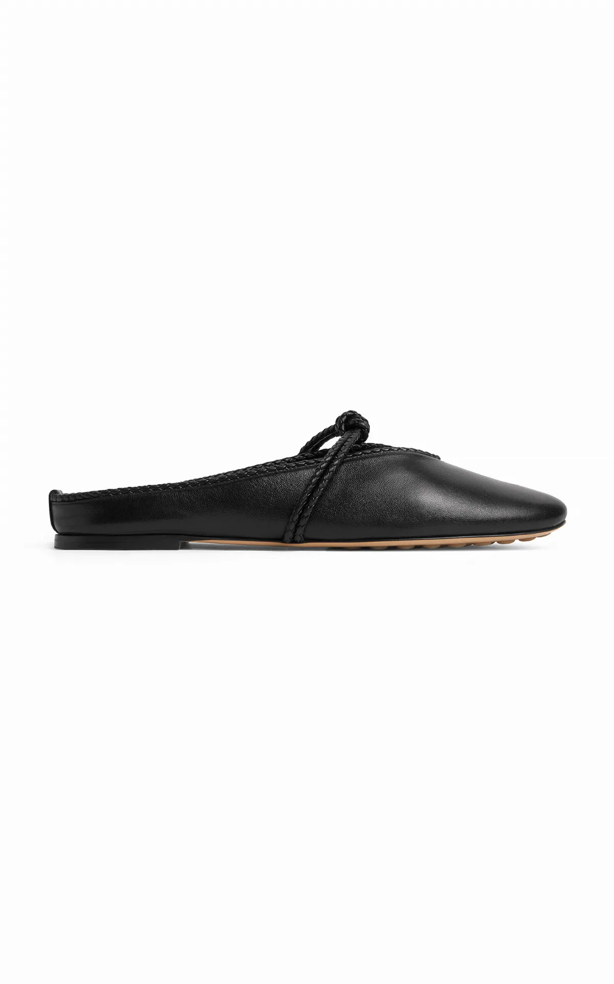 Lucia Ballerina Leather Flats by Bottega Veneta