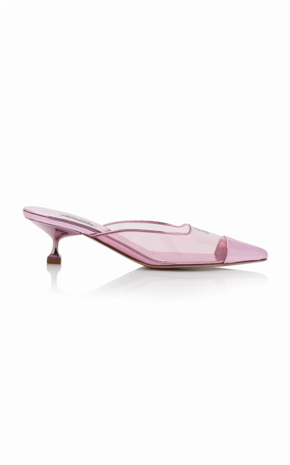 Sabot Metallic Mules by Miu Miu