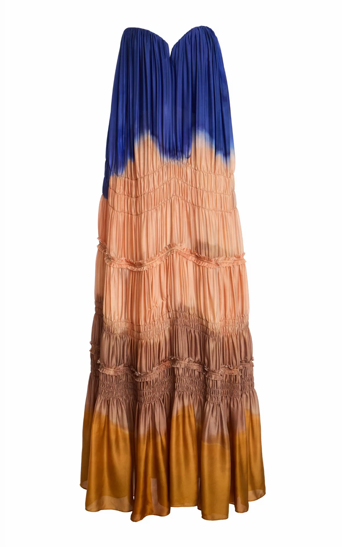 Veil Strapless Silk Gown by Ulla Johnson