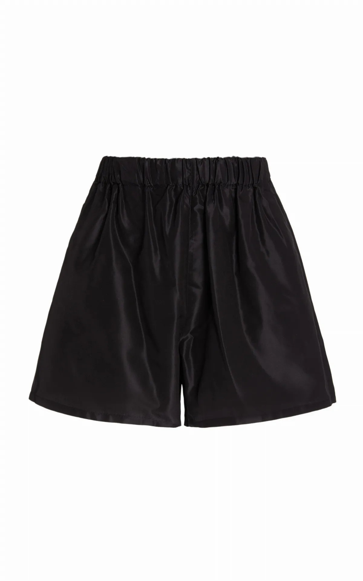 Silk Logo Shorts by Prada