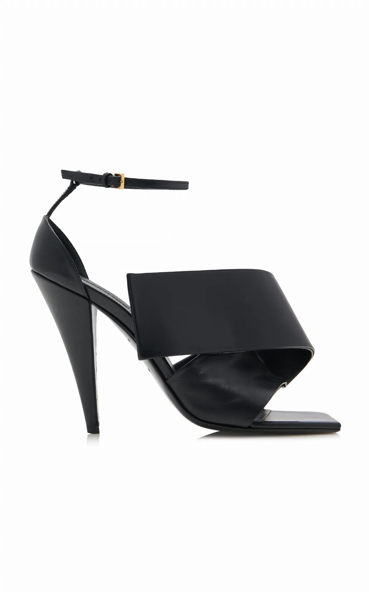 Twisted Ribbon Leather Sandals