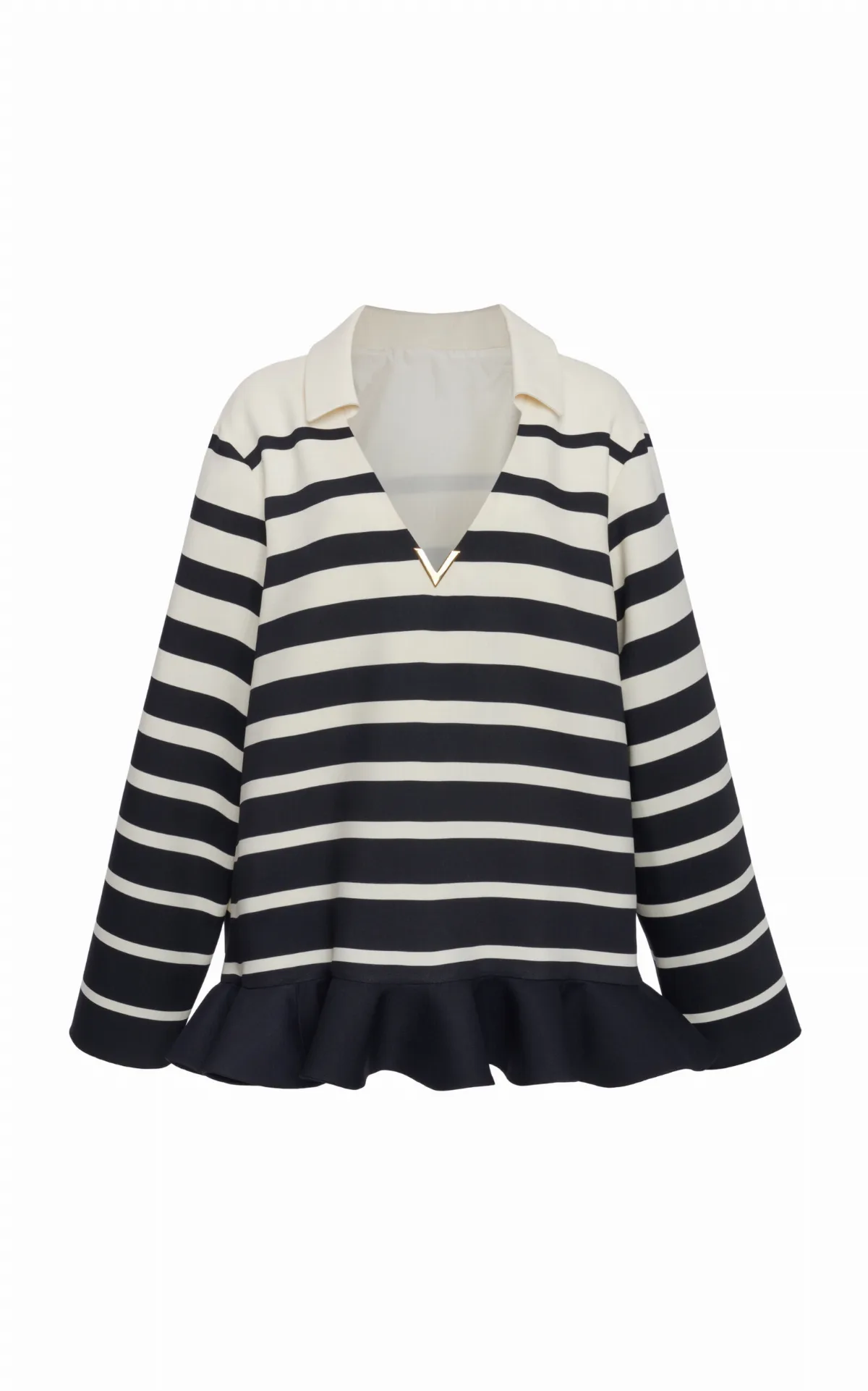 Collared Wool-Silk Crepe Mini Dress by Valentino Garavani