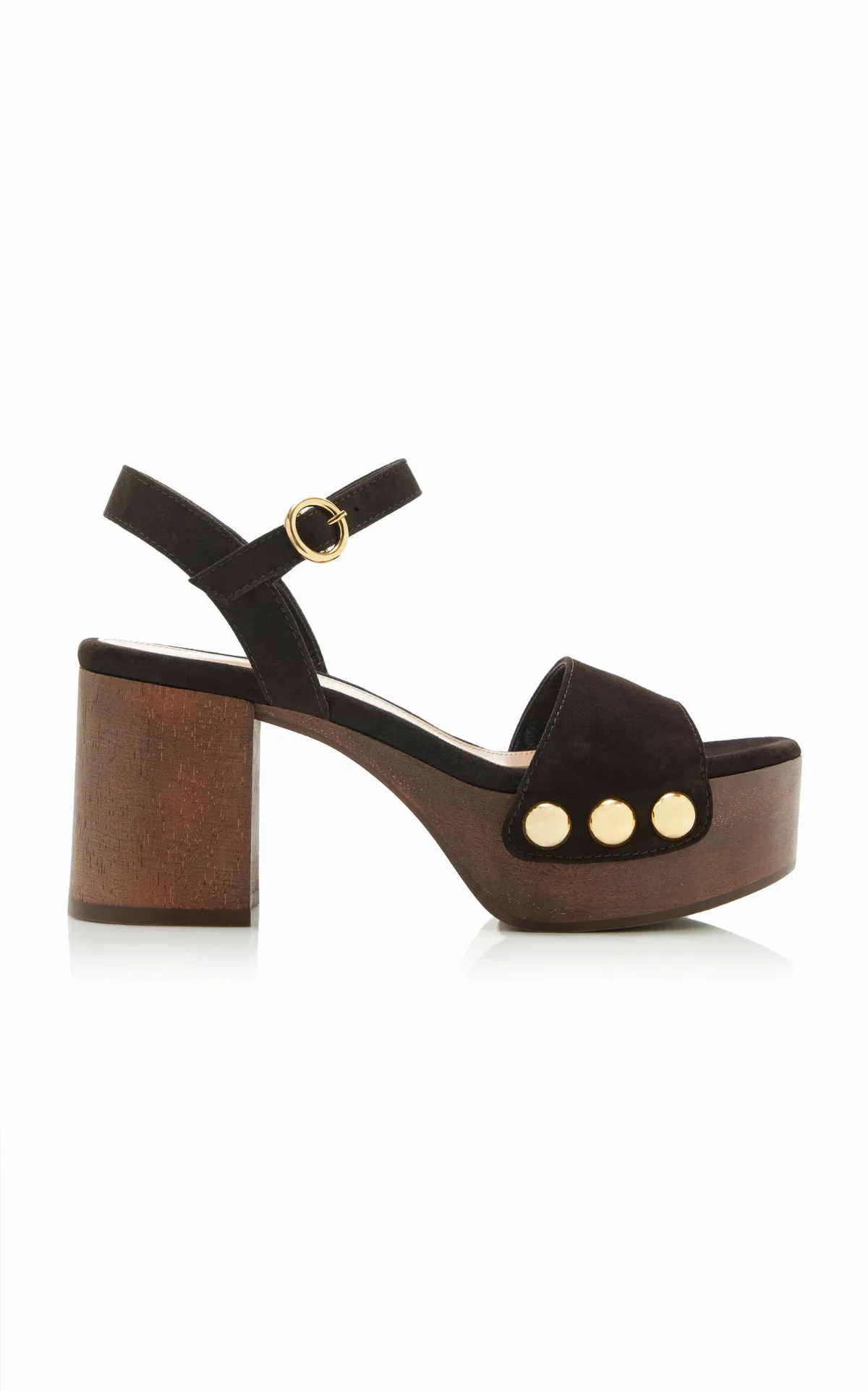 Suede Platform Sandals by Gianvito Rossi
