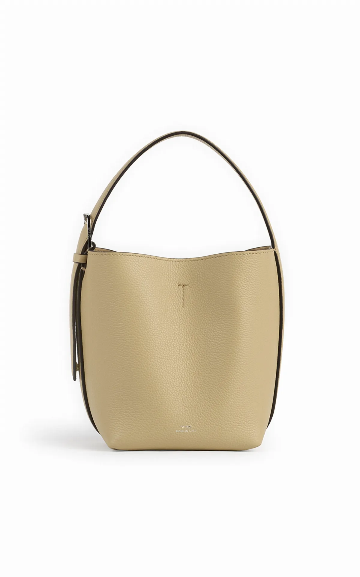 Belted Leather Tote