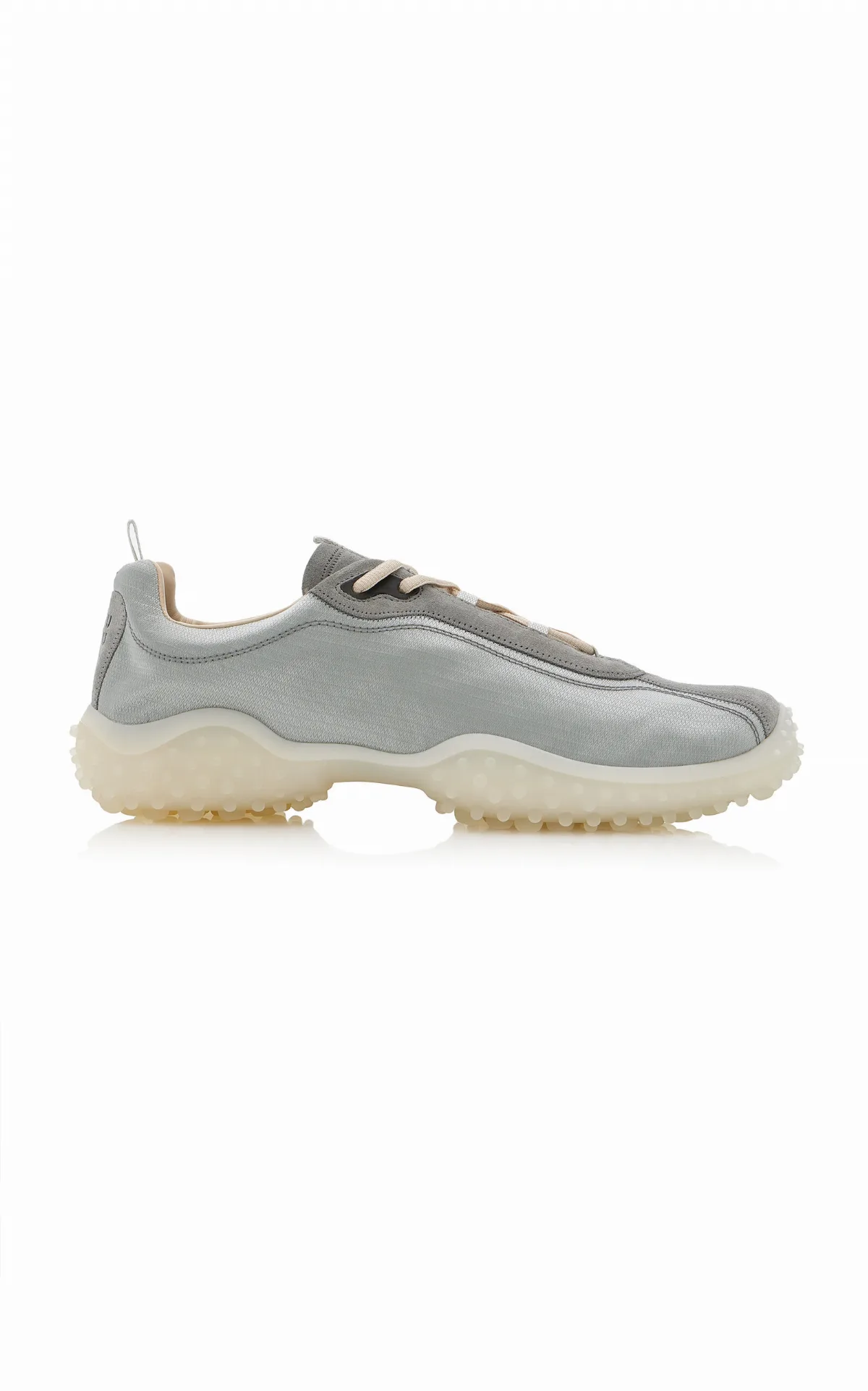 Bubble Nylon and Suede Sneakers by Miu Miu
