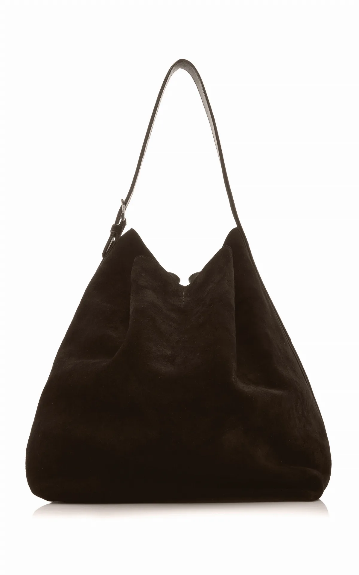 Belted Suede Tote Bag
