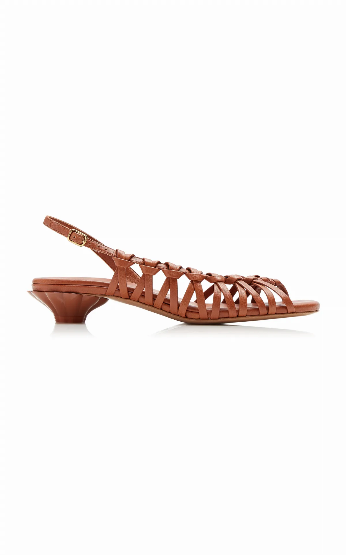 Estra Knotted Leather Sandals