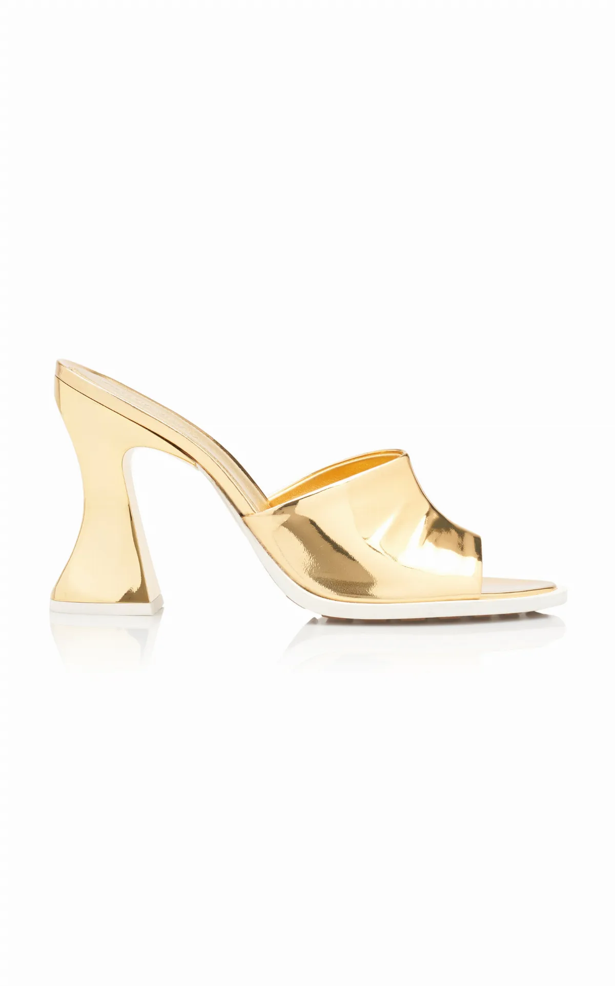 Cha-Cha Metallic Leather Sandals