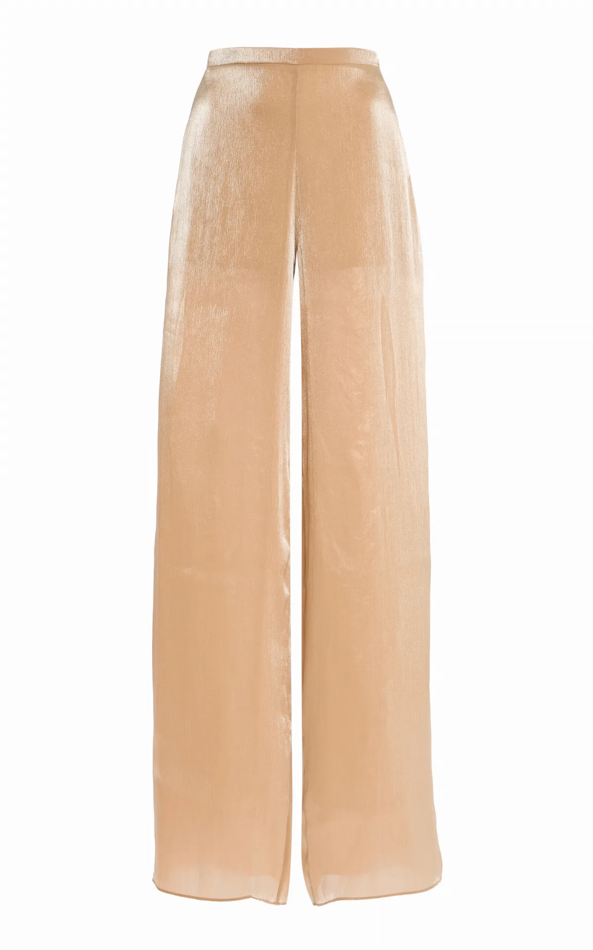 Wide-Leg Satin Pants