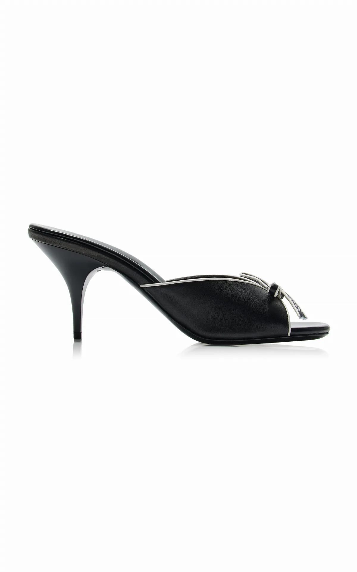 Ciabatte Leather Mules by Miu Miu