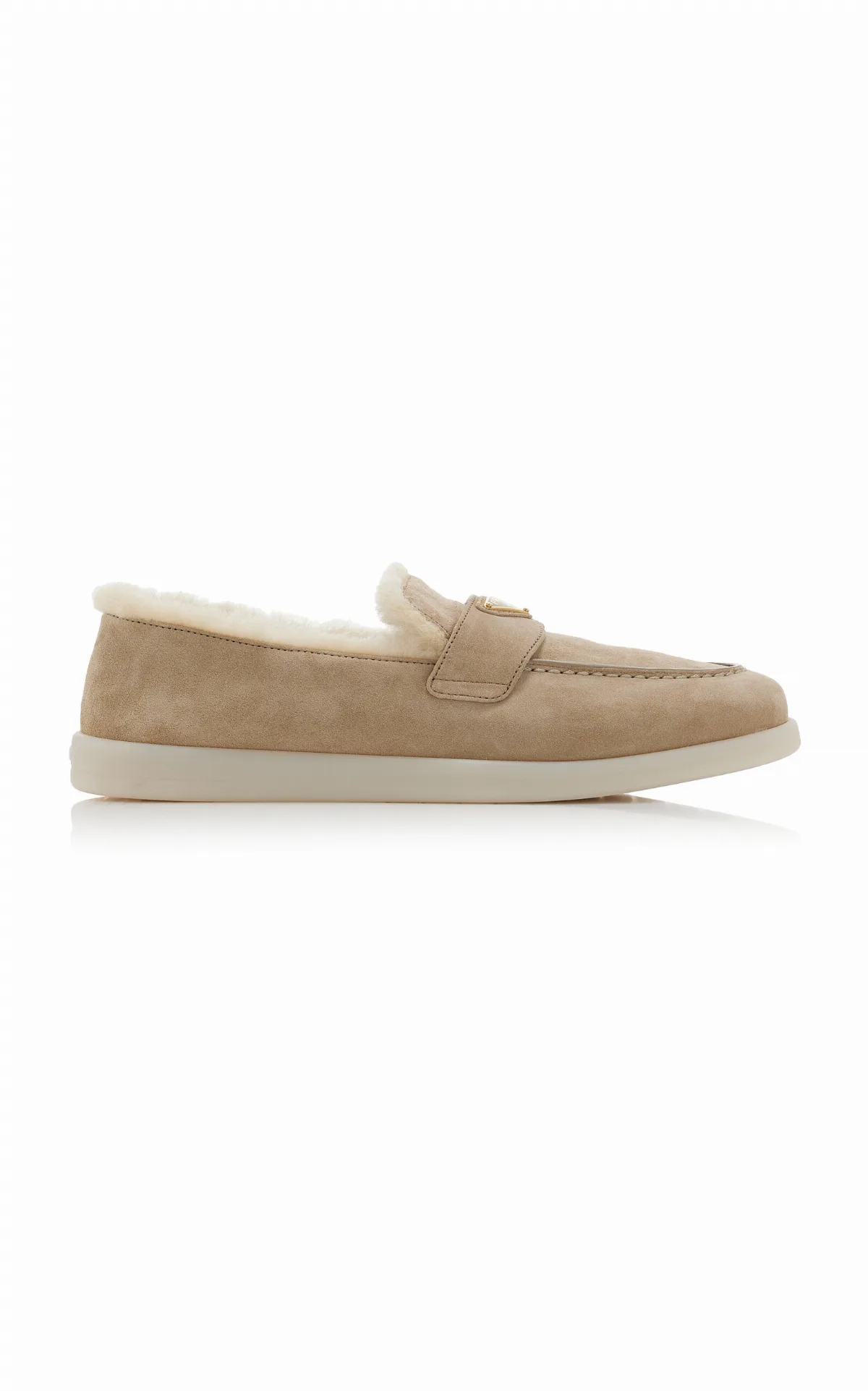 Saint Tropez Shearling Loafers by Prada