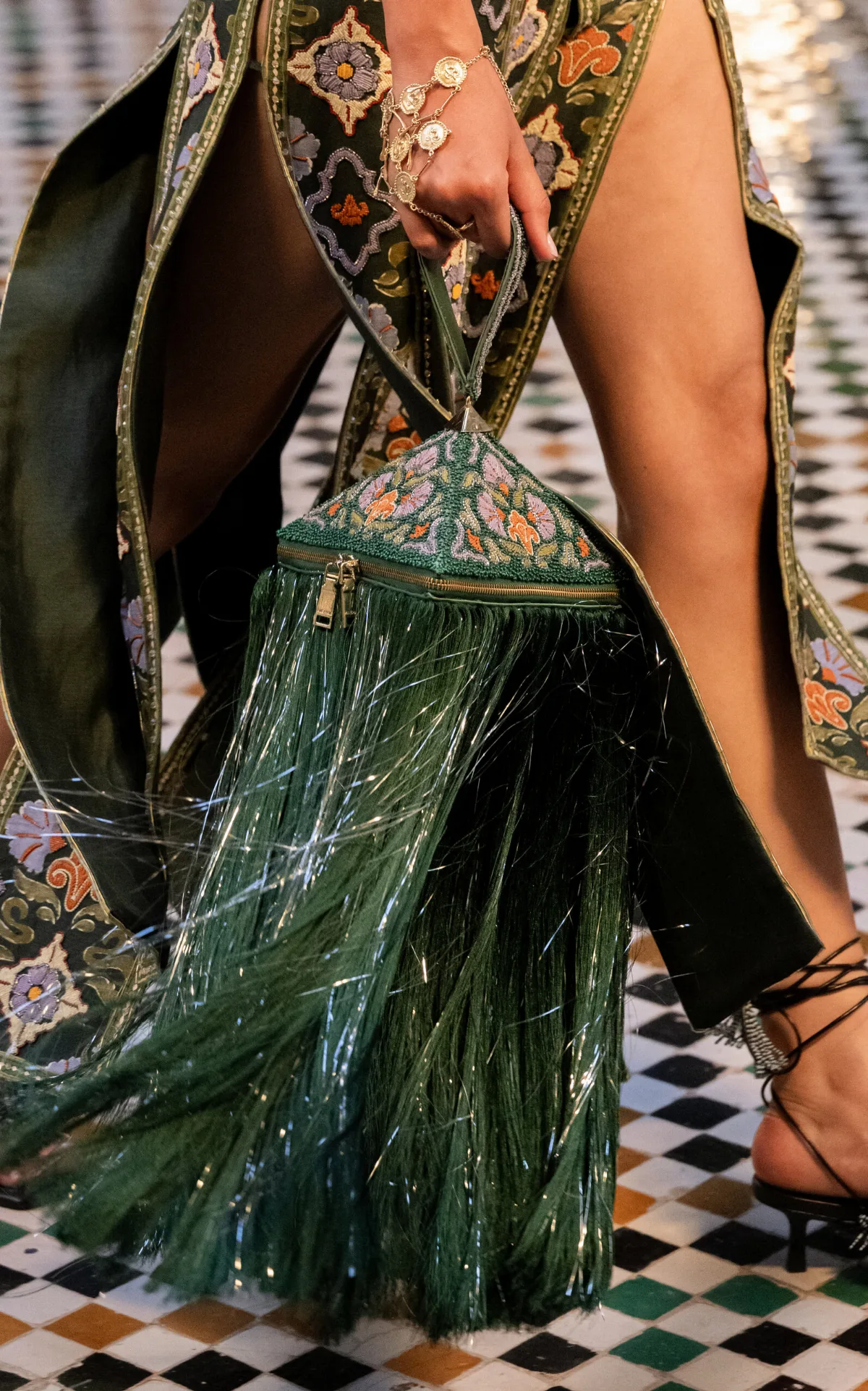 Ramira Embellished Pyramid Bag by ALÉMAIS