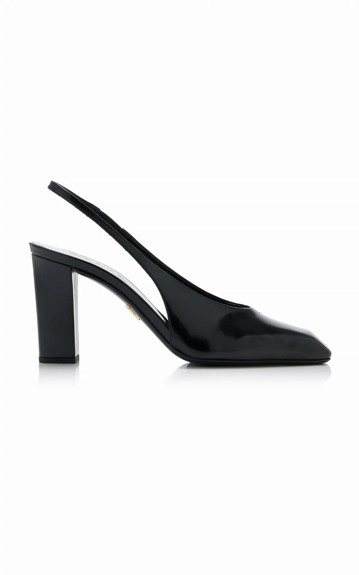 Leather Slingback Pumps by Prada
