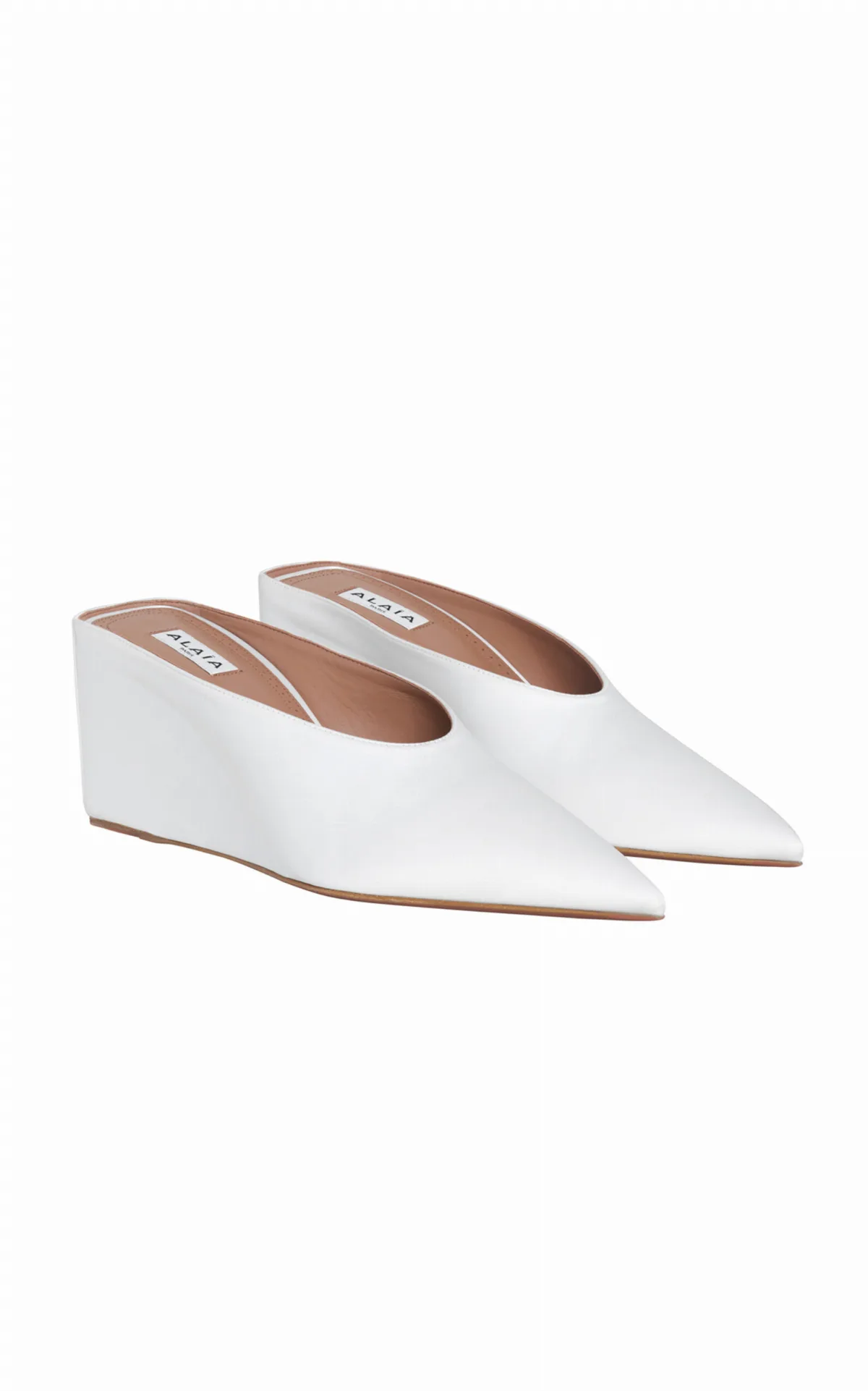 Satin Wedge Mules by ALAÏA