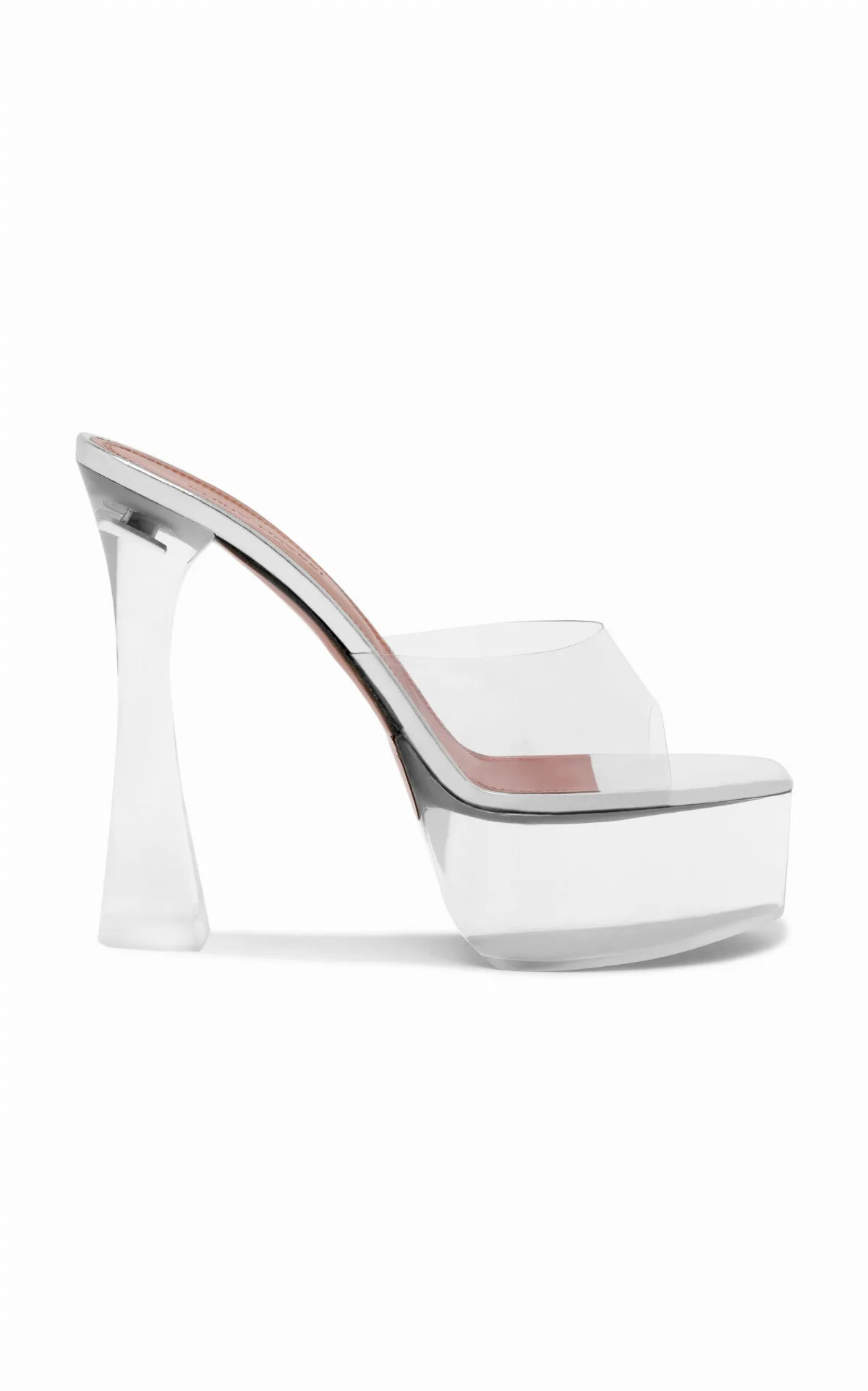 Dalida PVC Platform Mules by Amina Muaddi