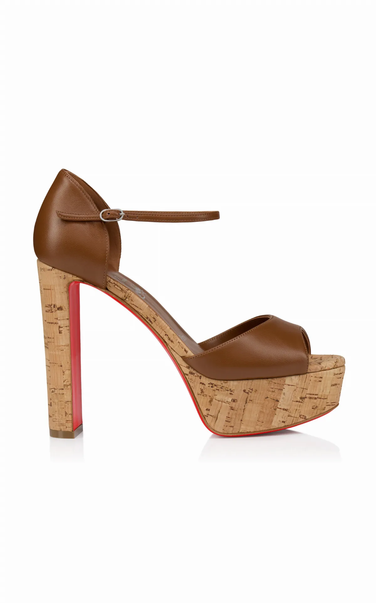 Sandaloo 130mm Leather Platform Sandals by Christian Louboutin