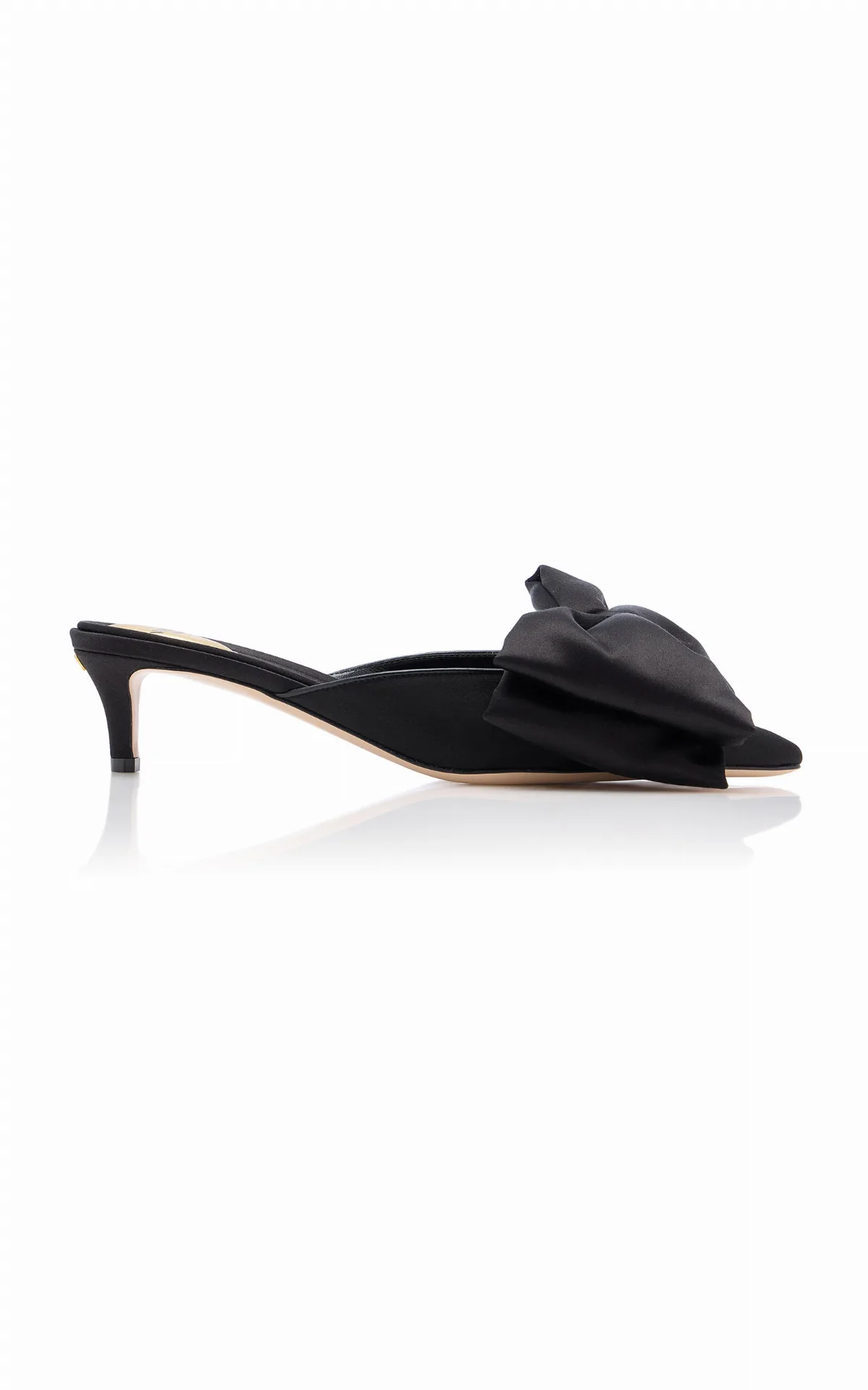 Yolande Bow-Detailed Satin Mules by Valentino Garavani