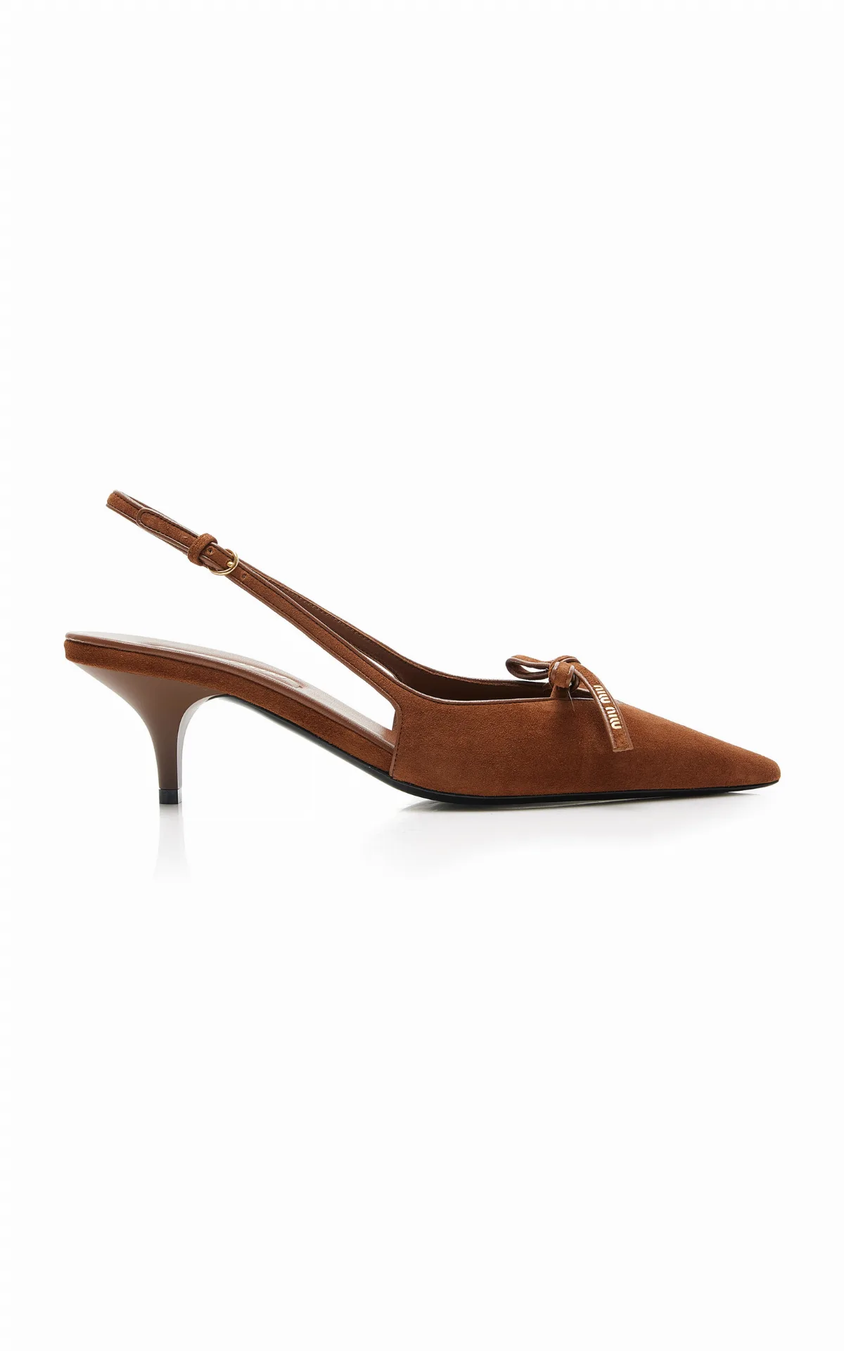 Slingback Suede Pumps by Miu Miu
