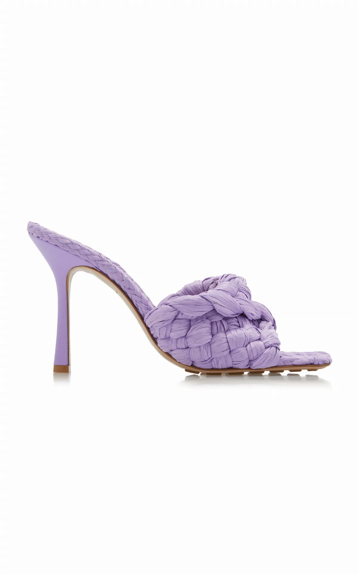 Stretch Raffia Sandals by Bottega Veneta