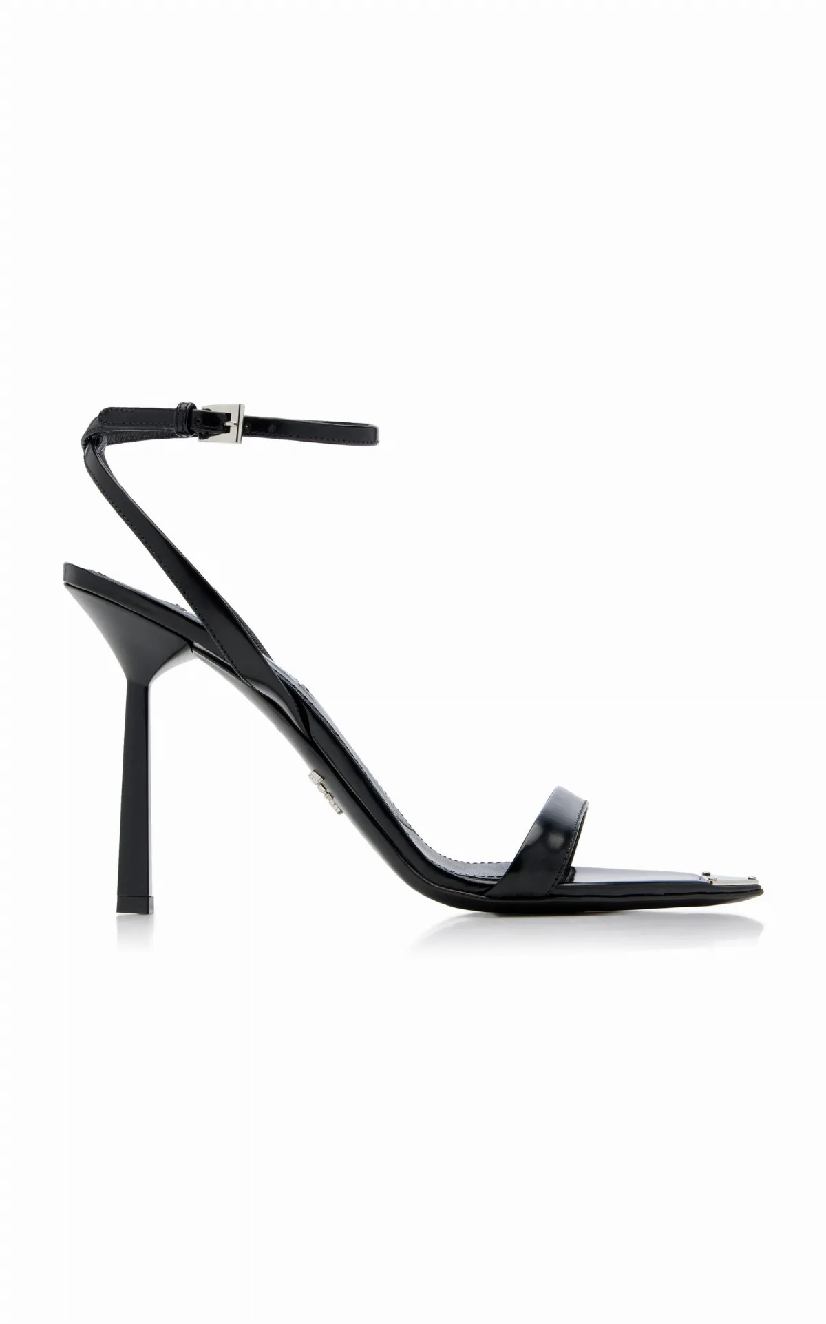 Logo-Detailed Leather Sandals by Prada