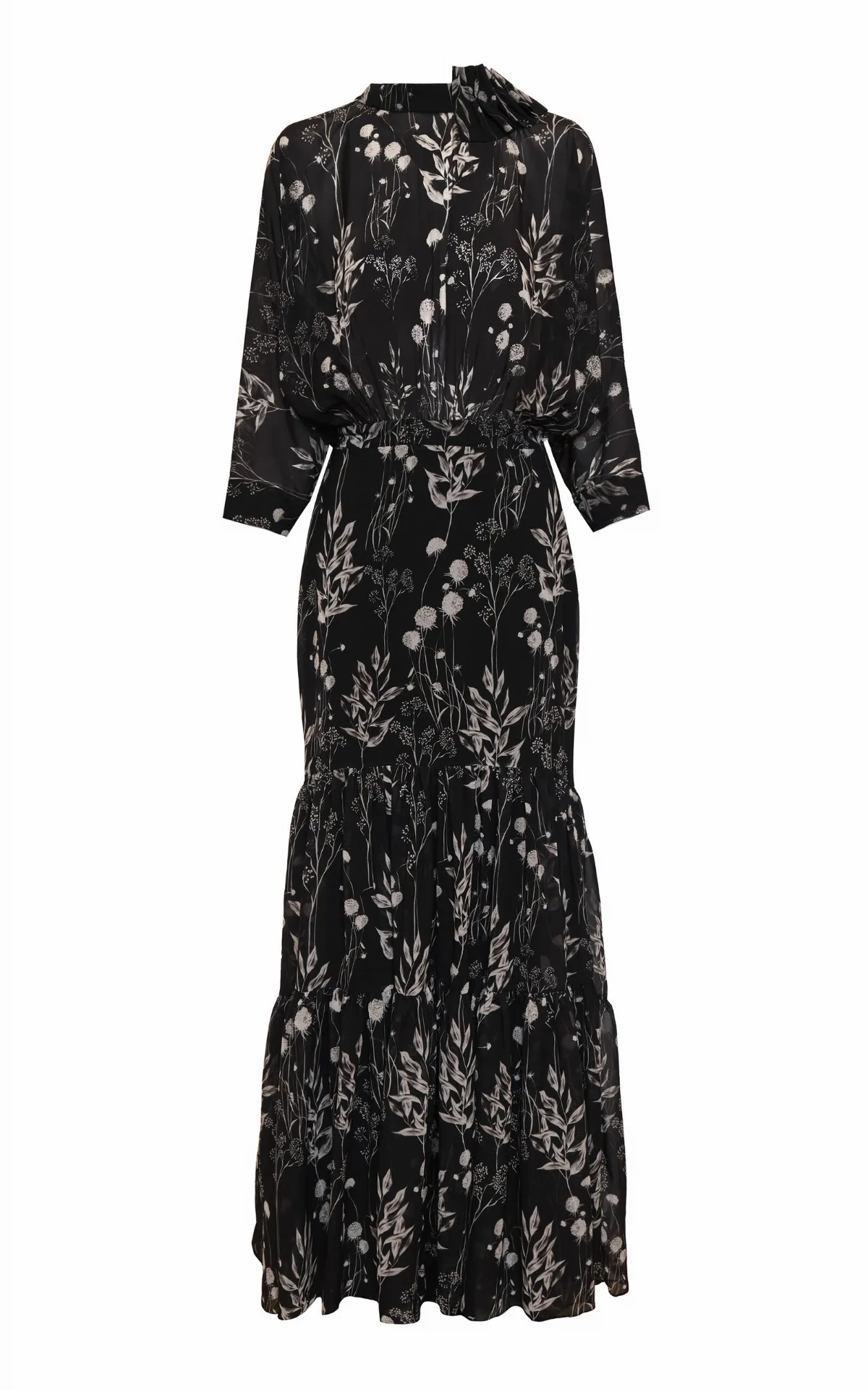 Un Poco Printed Maxi Dress by Andres Otalora