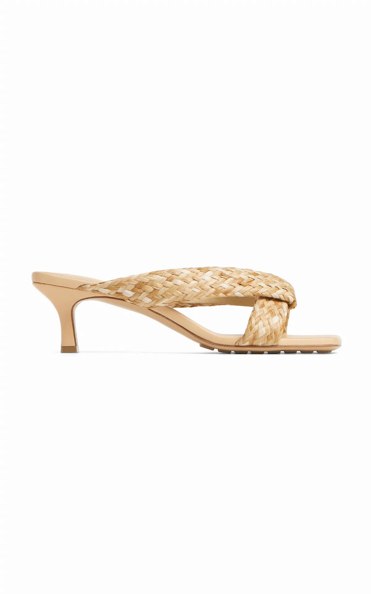 Riva 50mm Raffia Mules by Bottega Veneta