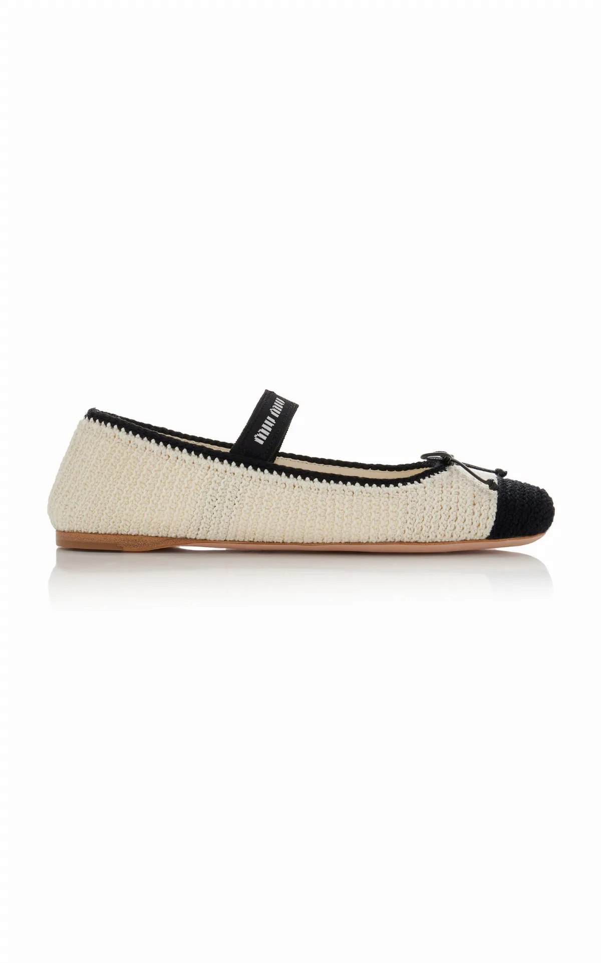 Crocheted Ballet Flats by Miu Miu