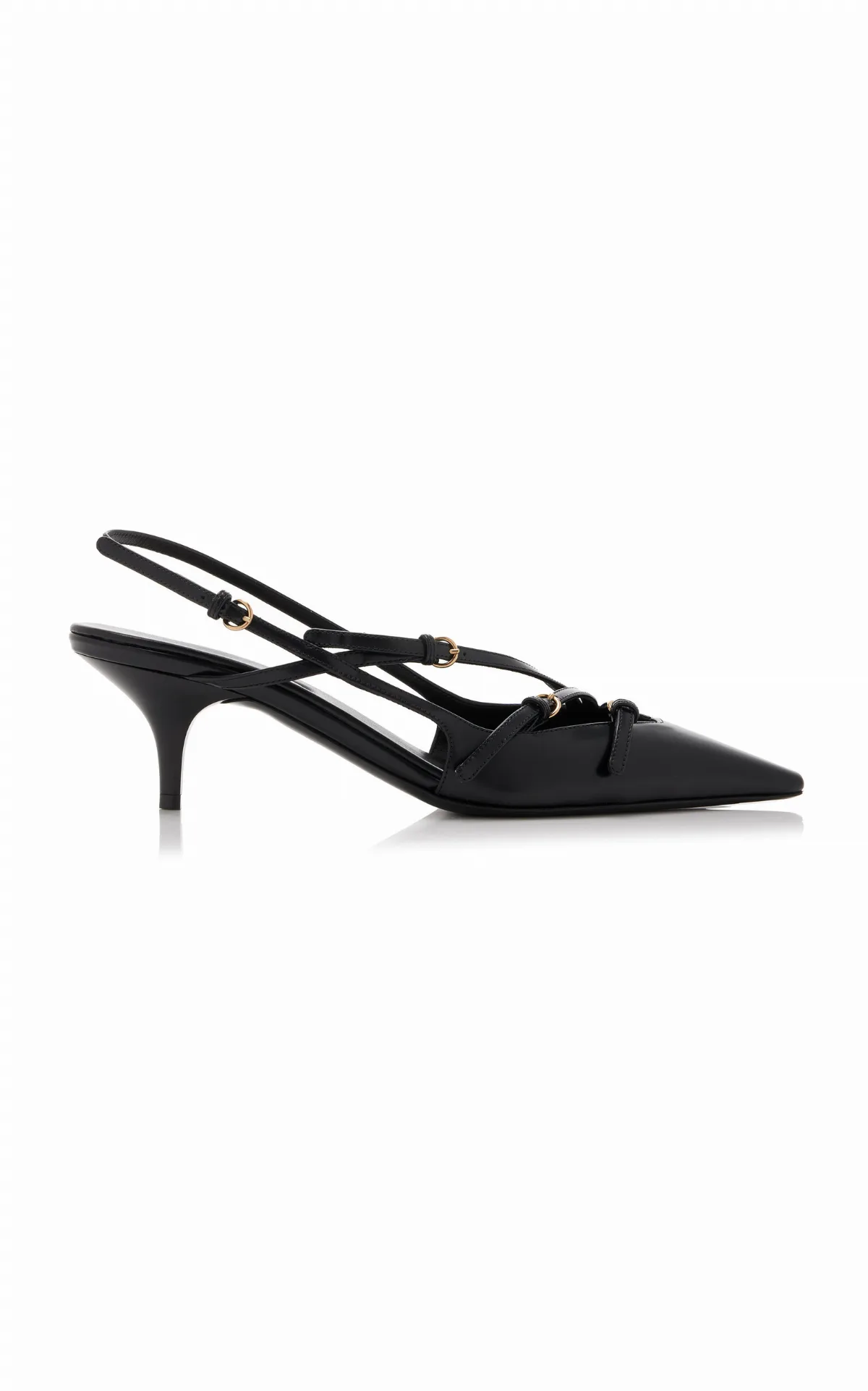 Leather Slingback Pumps by Miu Miu