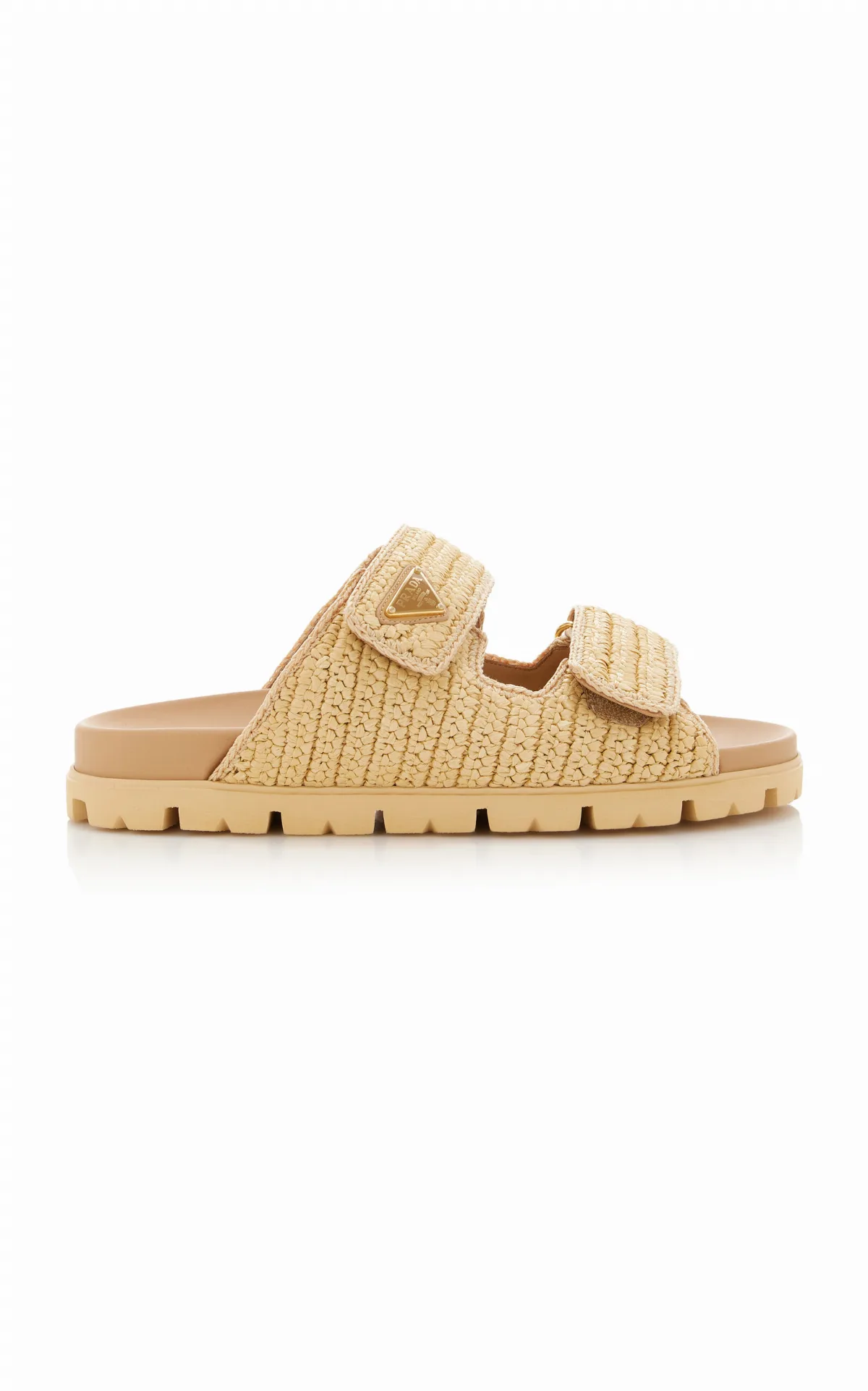 Woven Raffia Sandals by Prada
