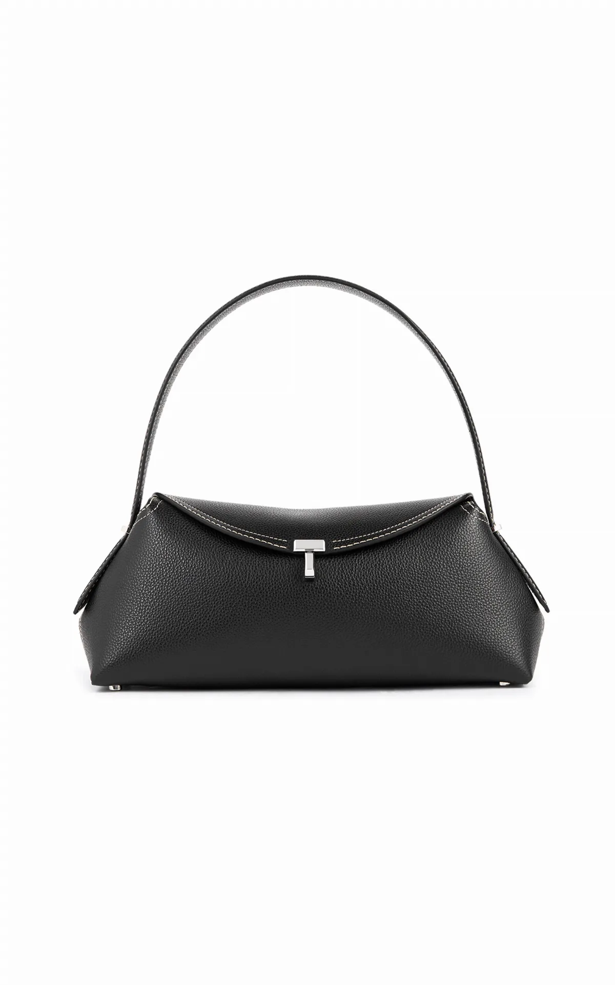 T-Lock Grained Leather Shoulder Bag by Toteme