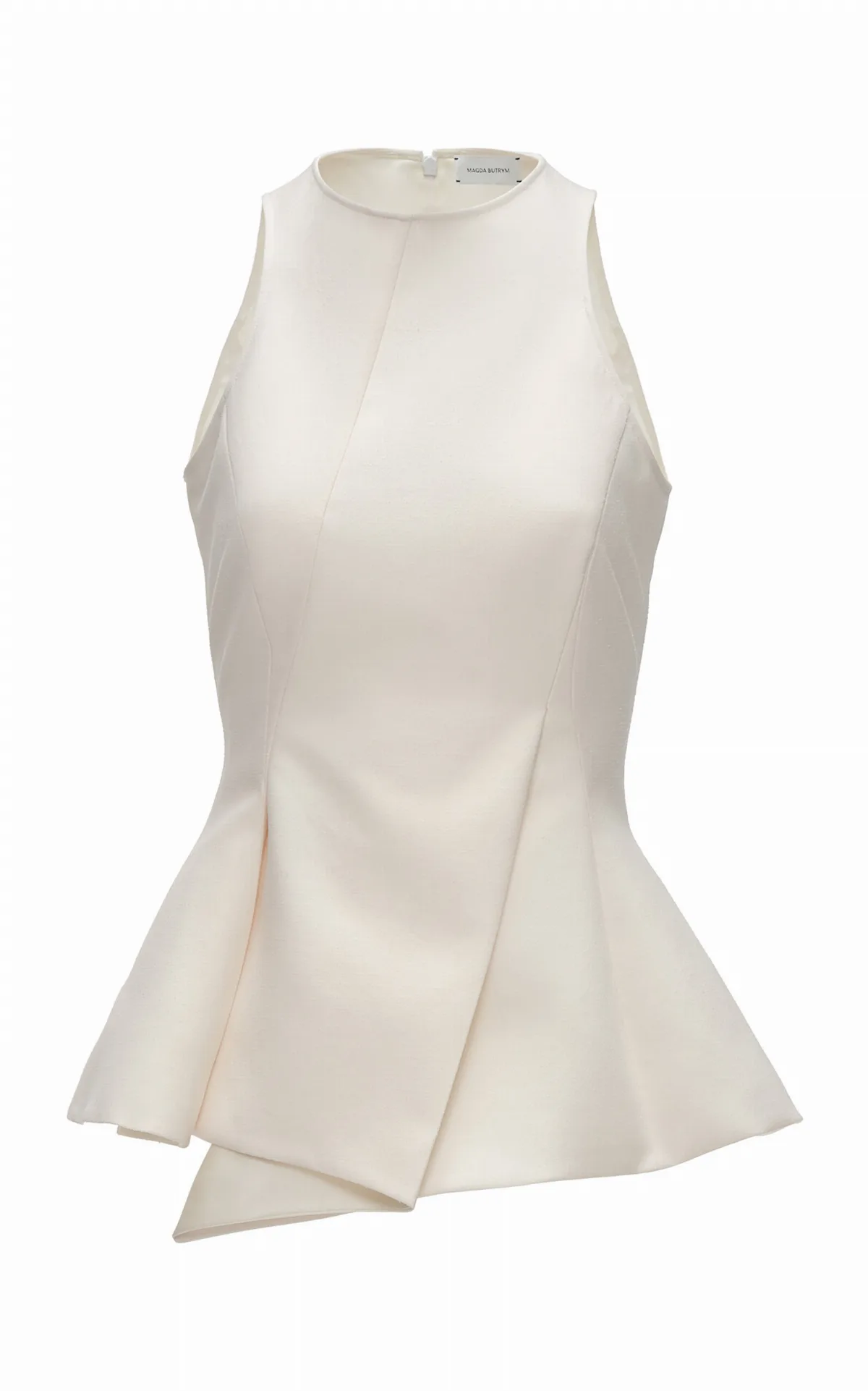 Asymmetric Wool-Blend Peplum Top by Magda Butrym