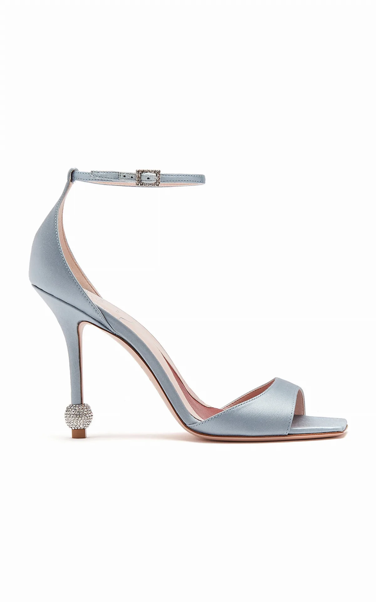 I Love Vivier Strass-Detail Satin Sandals