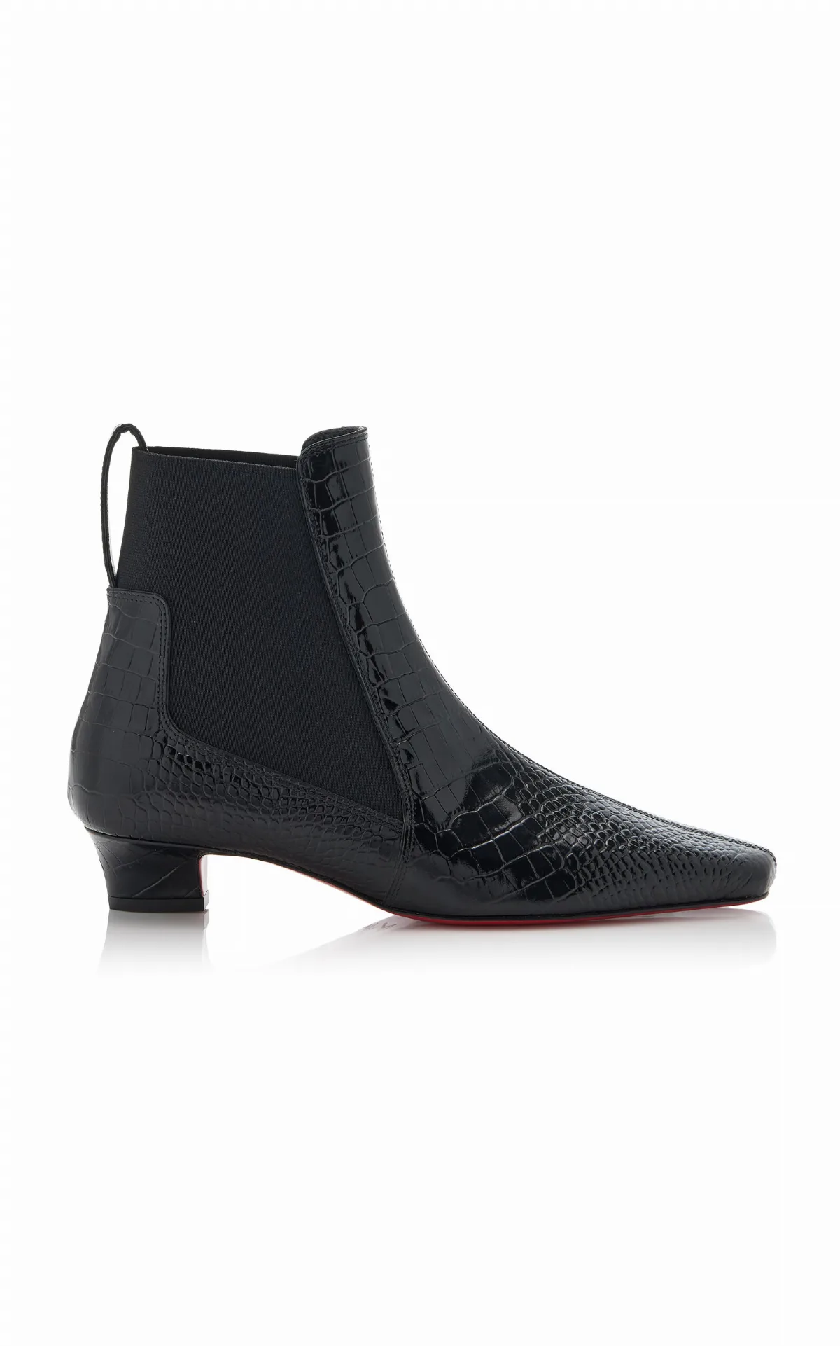 Promidavol 35mm Croc-Effect Leather Chelsea Boots by Christian Louboutin