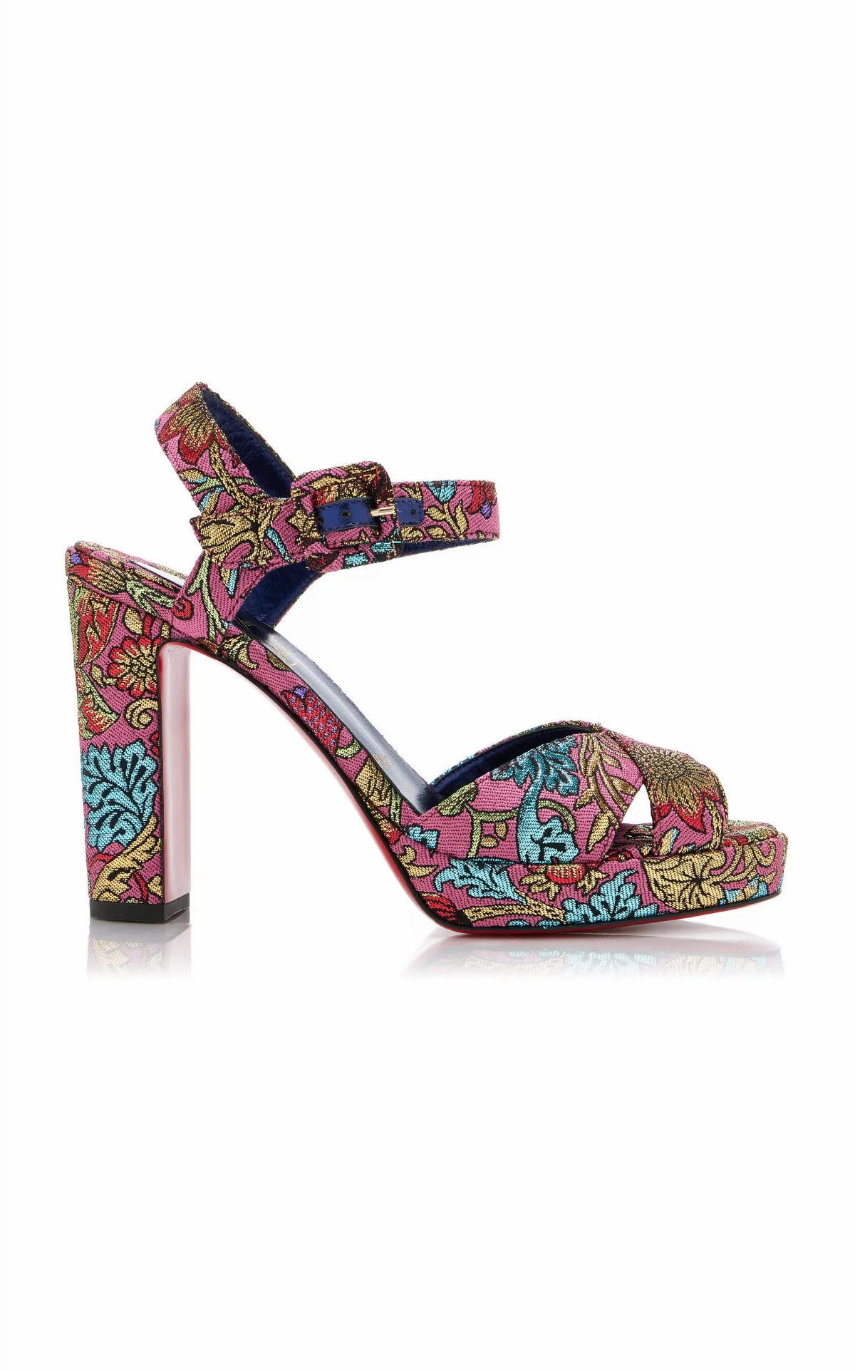Cora 100 Jacquard Florea Sandals by Christian Louboutin