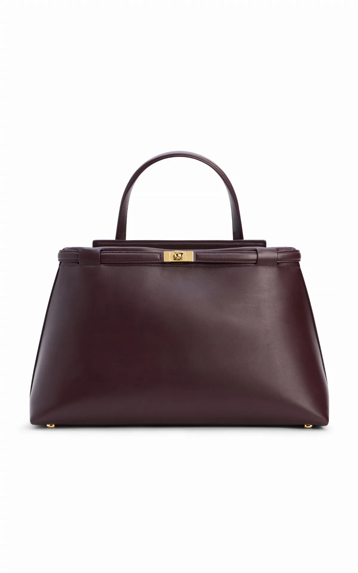 Leoné Medium Leather Top Handle Bag