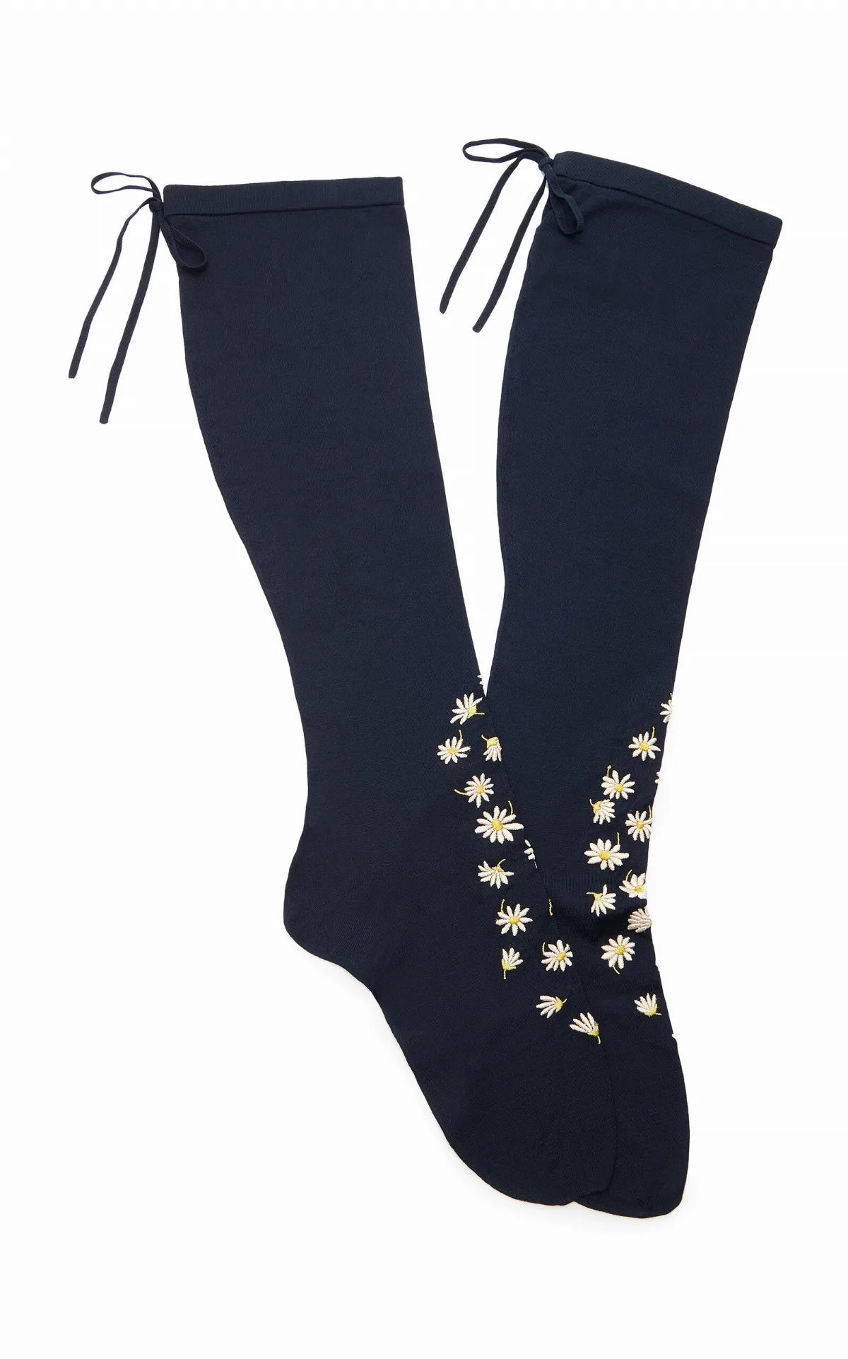 Flower Knee-High Cotton Socks by Prada