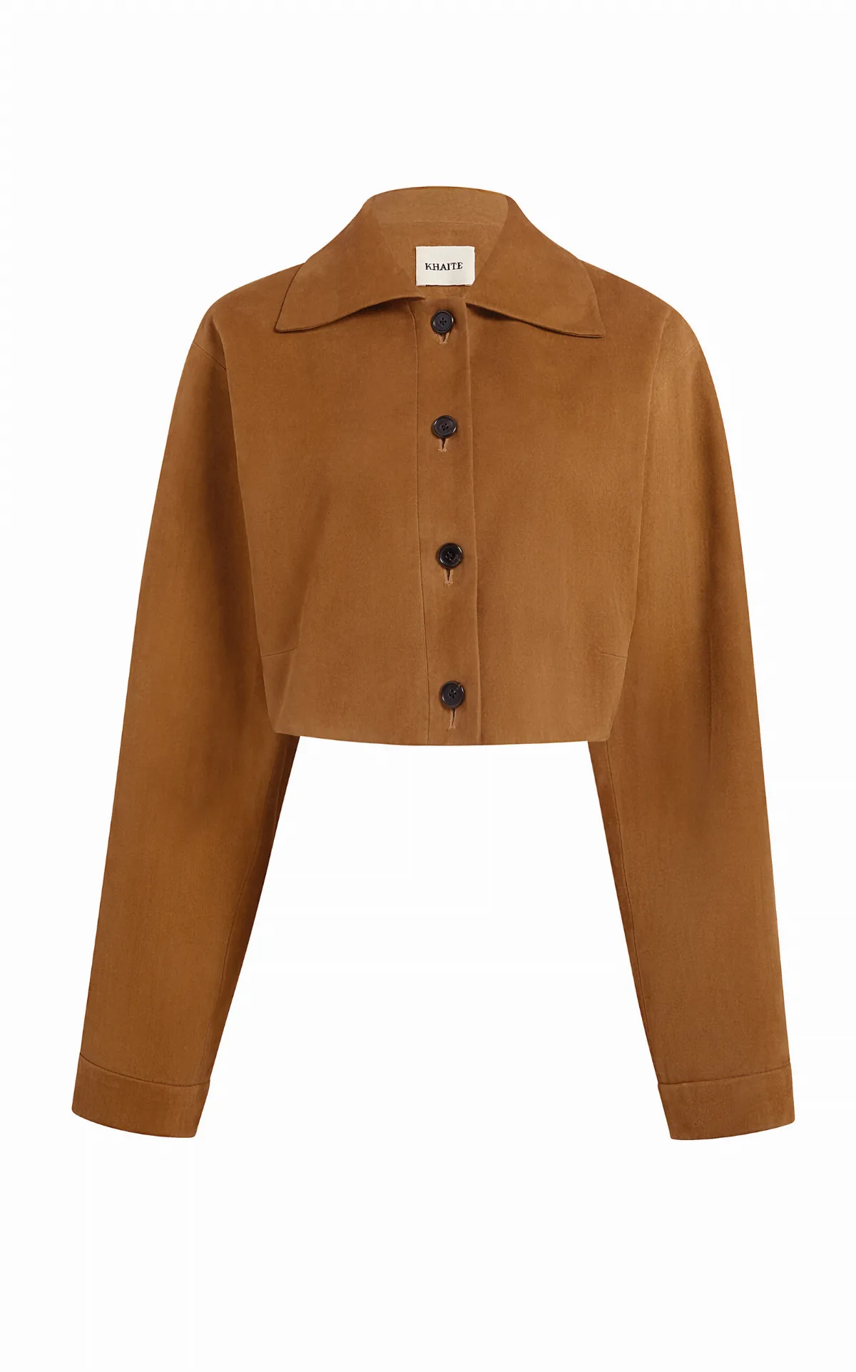 Sue Cropped Suede Jacket by Khaite
