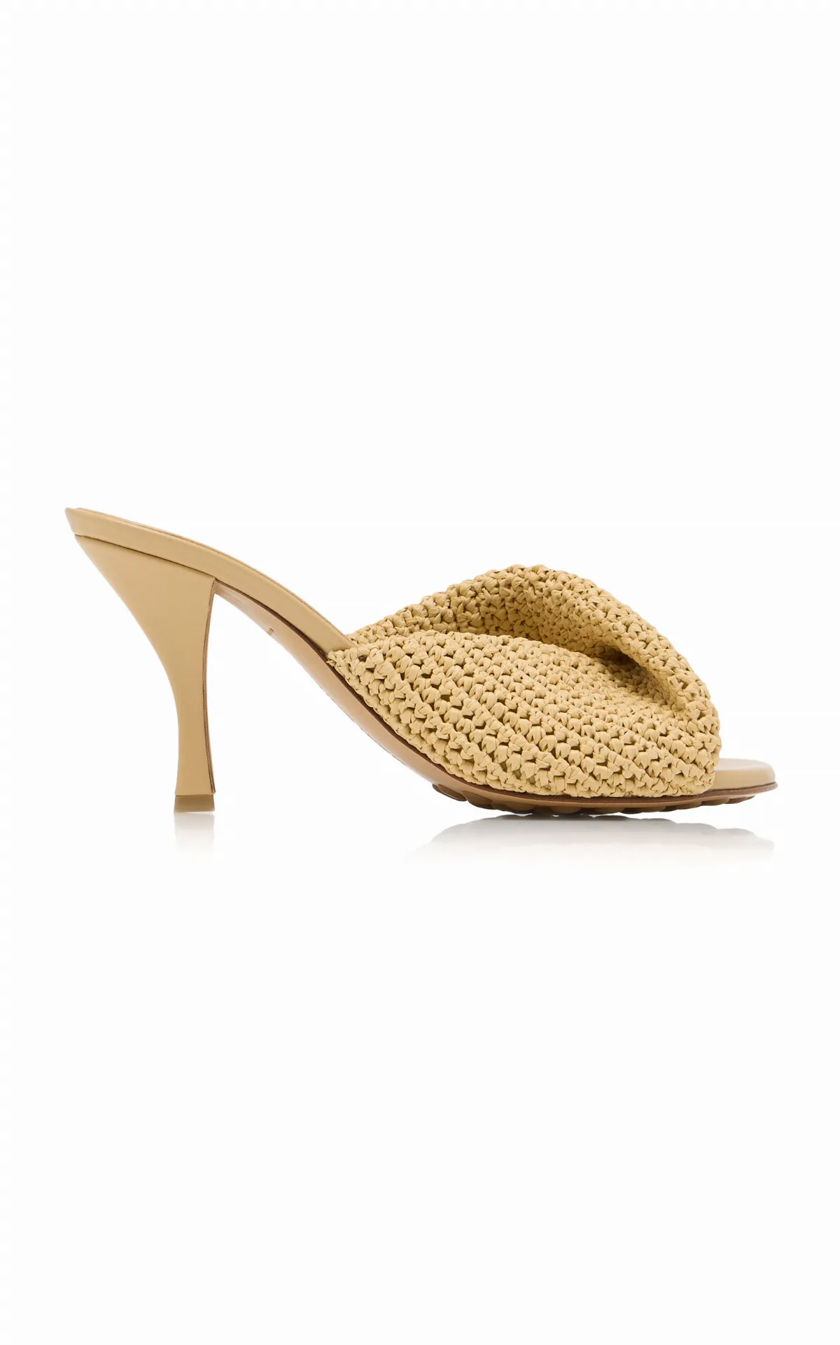Blink Crocheted Raffia Mules by Bottega Veneta
