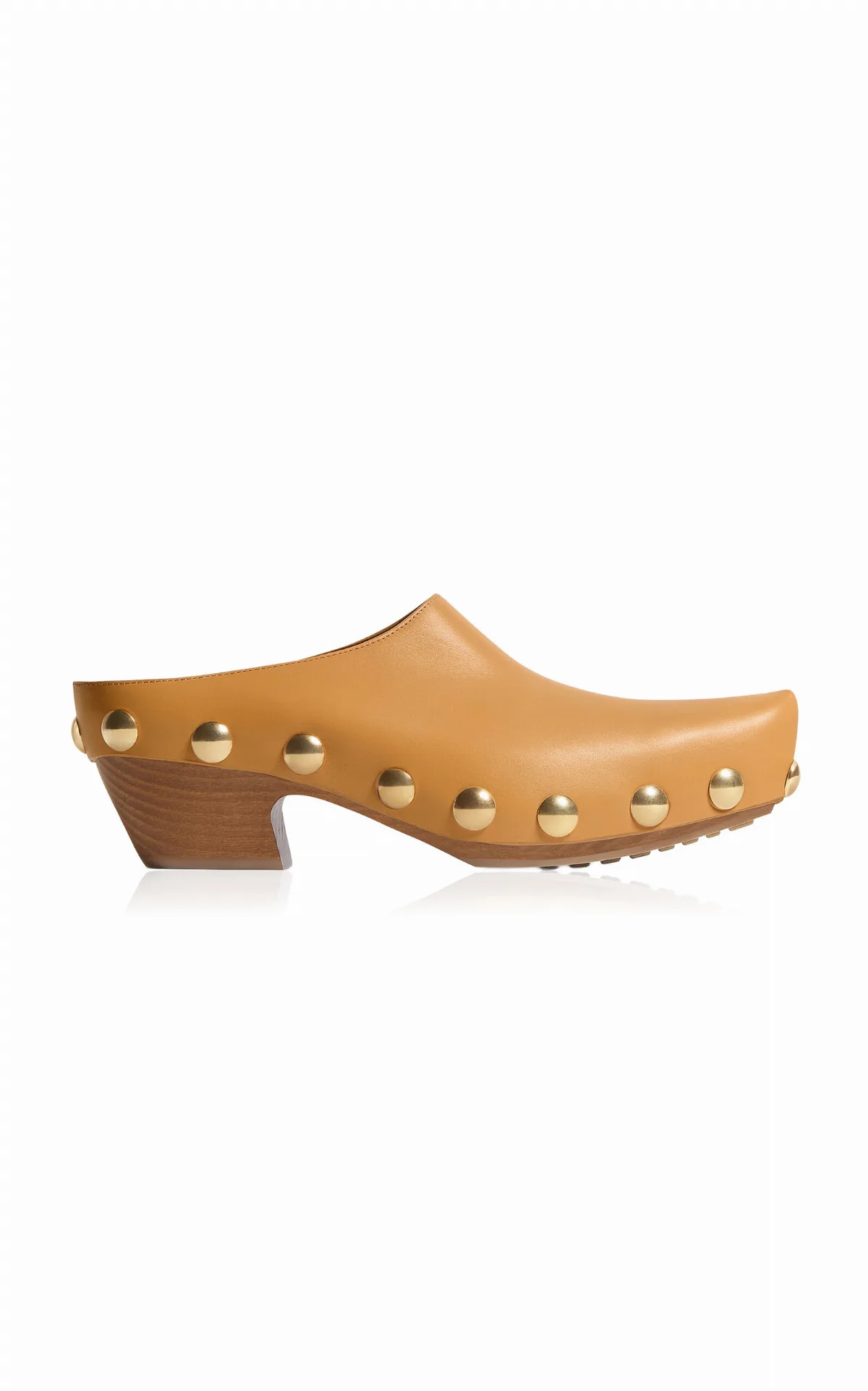 Gondola Leather Clogs by Bottega Veneta
