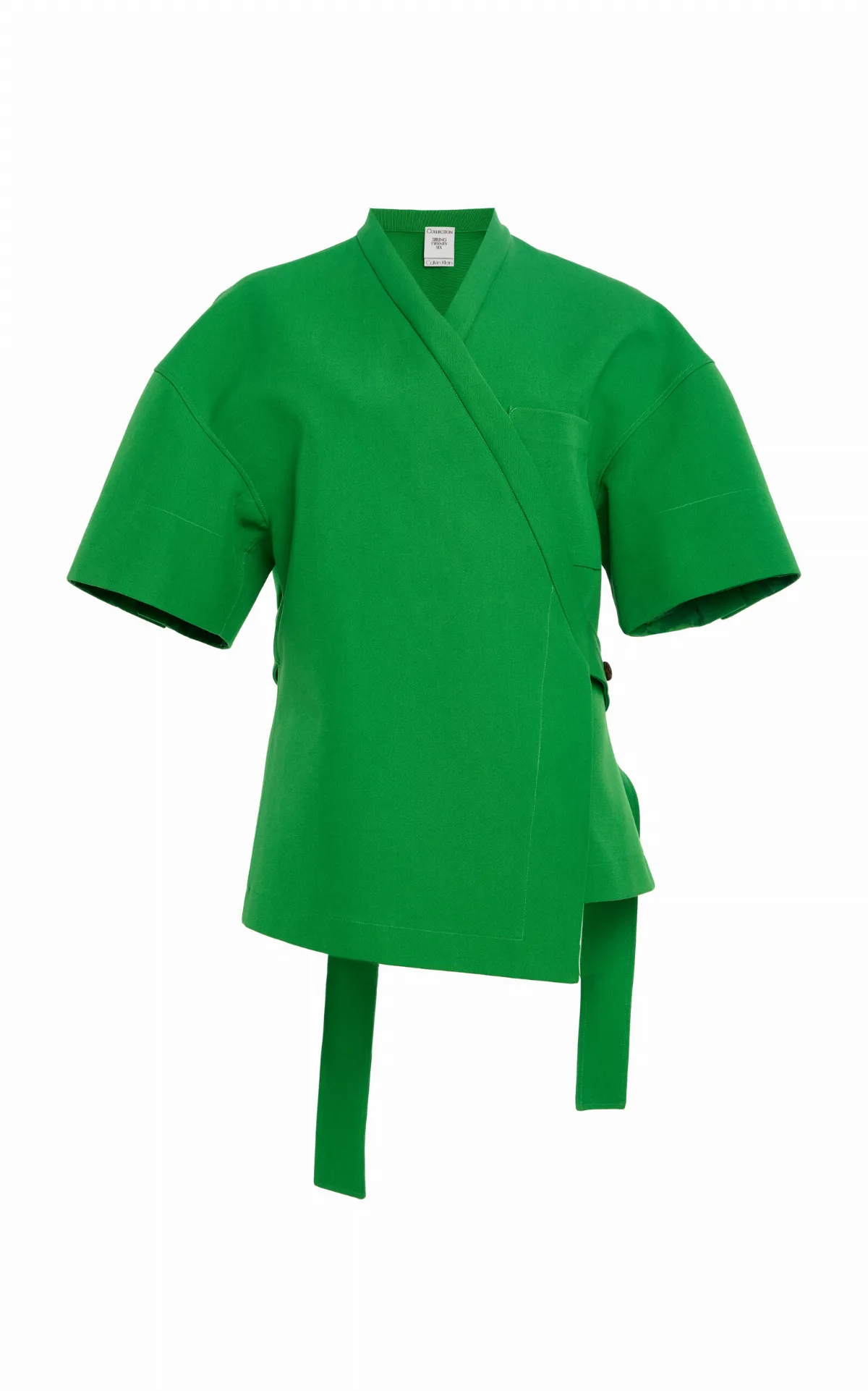 Dahlia Belted Cotton Jacket by Calvin Klein Collection