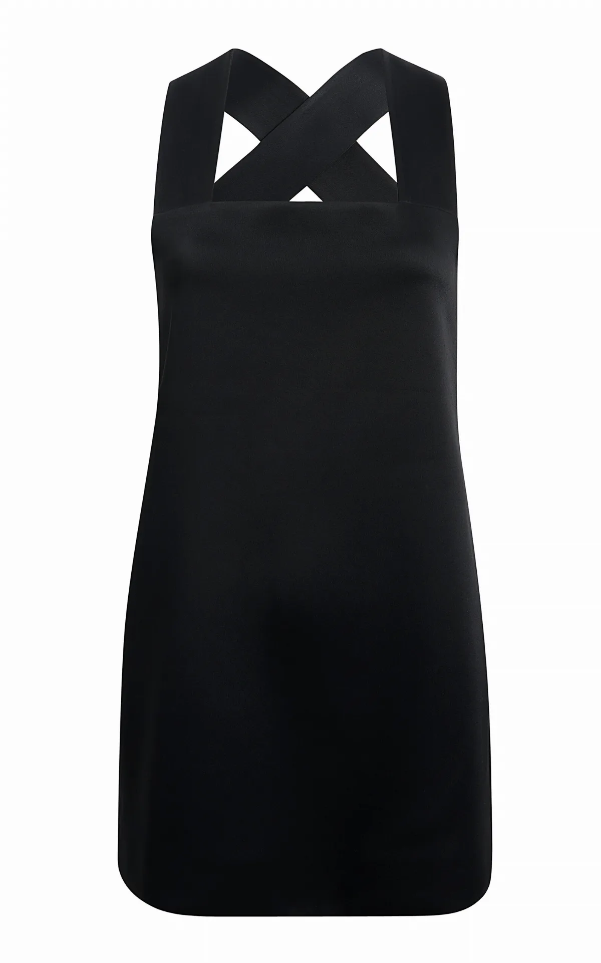 Mella Cross-Back Crepe-Satin Mini Dress by Khaite