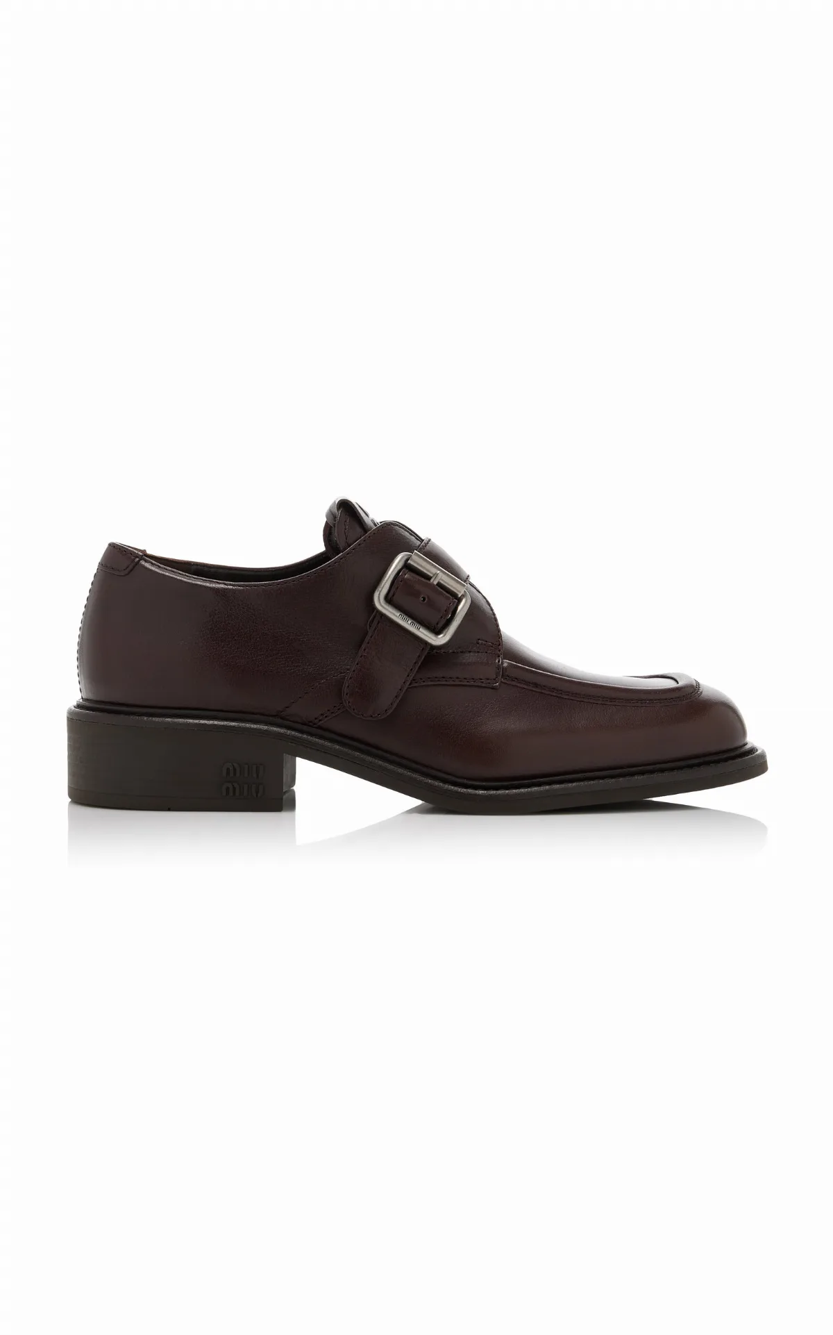 Leather Loafers by Miu Miu