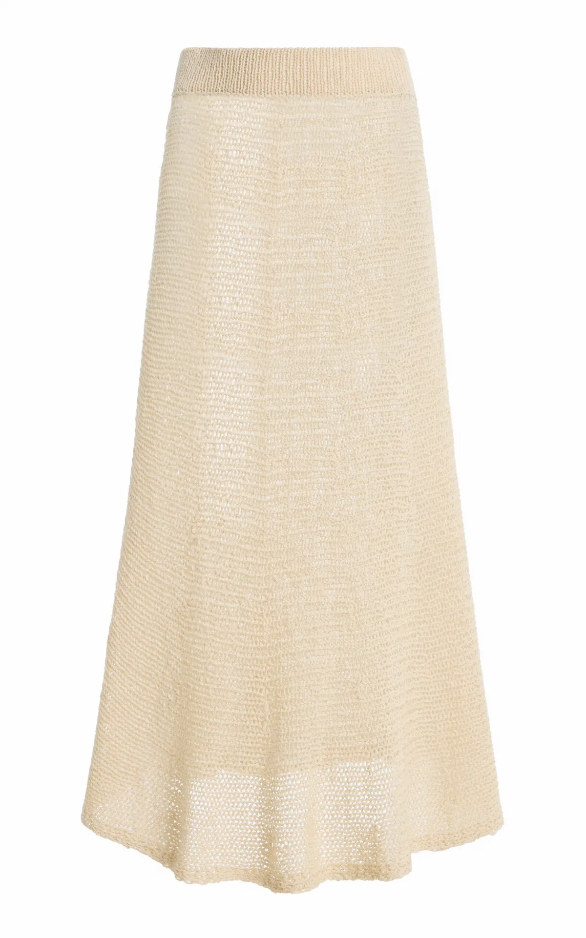 Inaya Silk-Blend Knit Midi Skirt by Khaite
