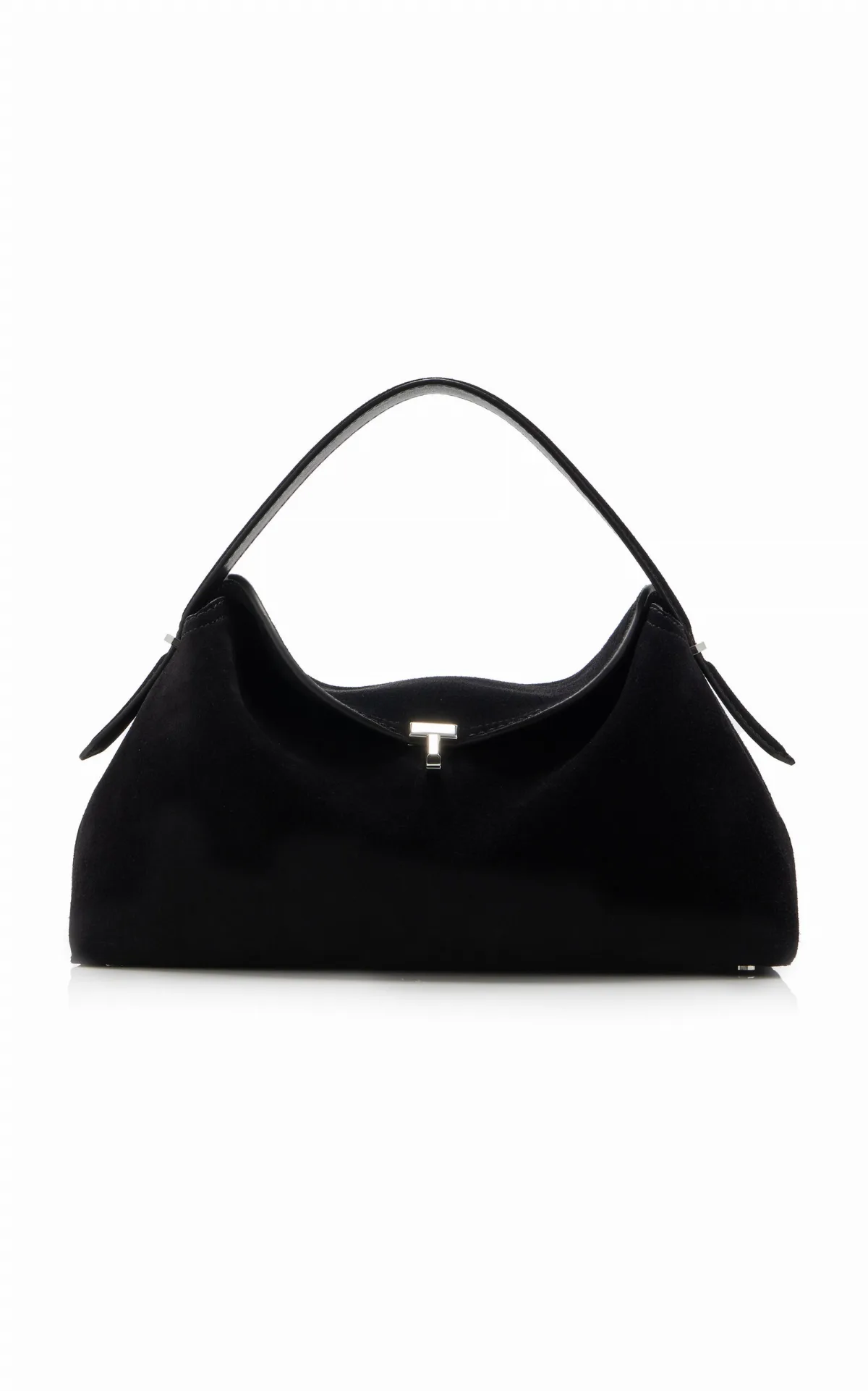 T-Lock Suede Top Handle Bag by Toteme