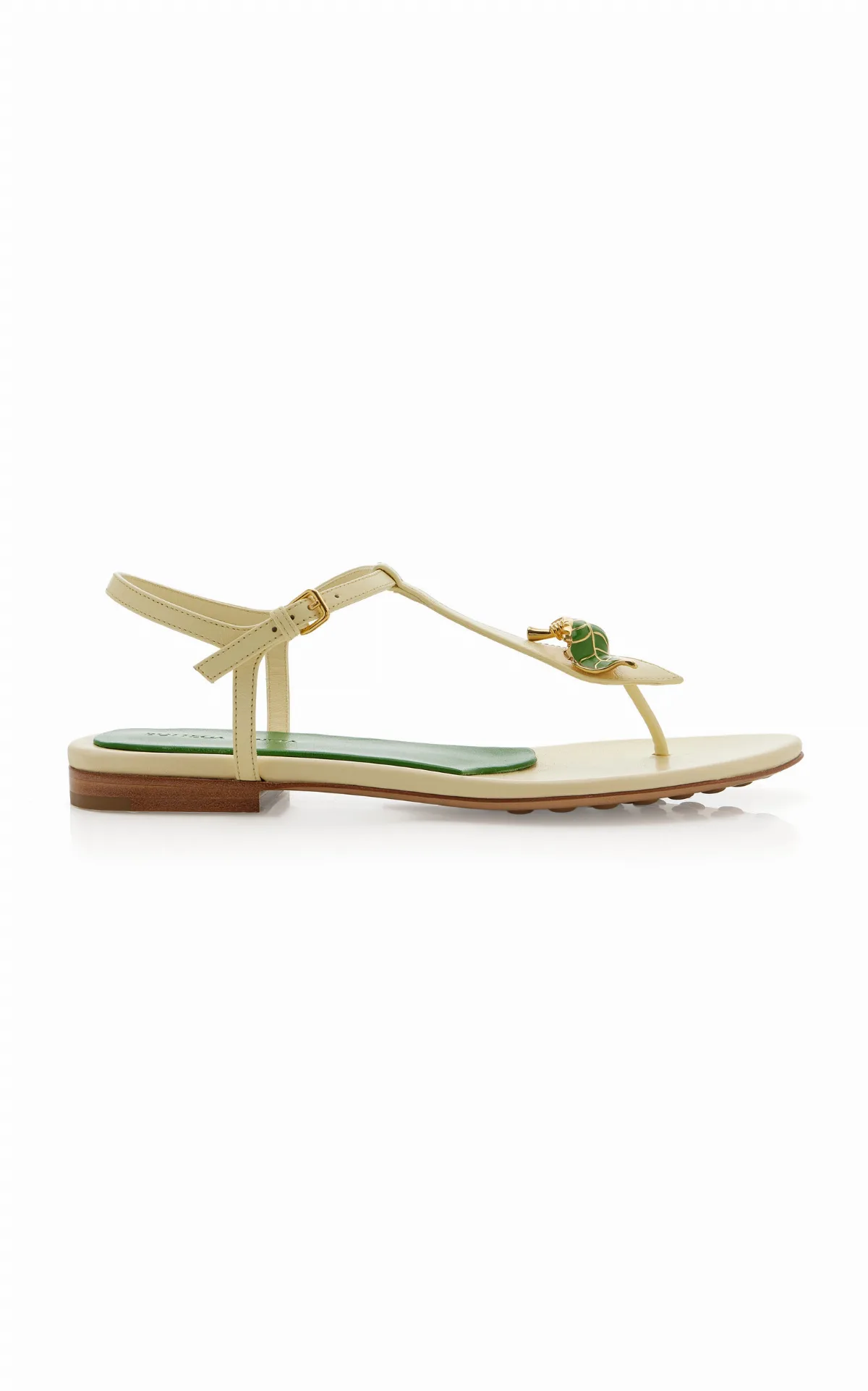 Rana Bamboo-Detailed Leather Sandals by Bottega Veneta