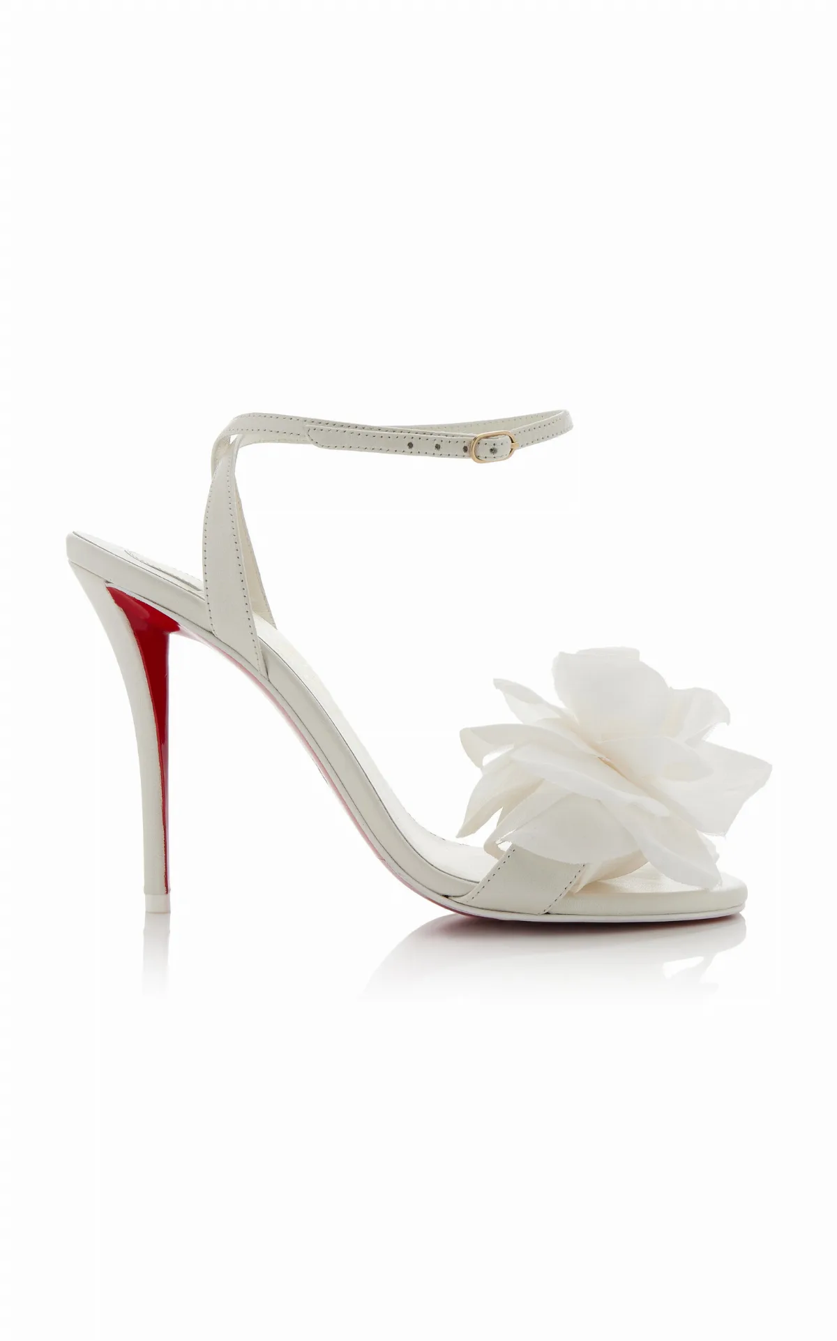 Miss Z Flora 100mm Leather Sandals by Christian Louboutin