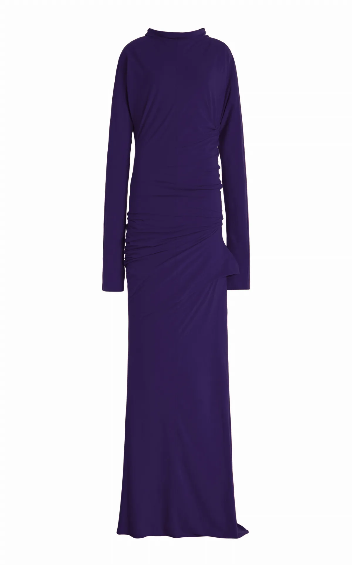 Twist Gathered Cotton Maxi Dress by COLLEEN ALLEN